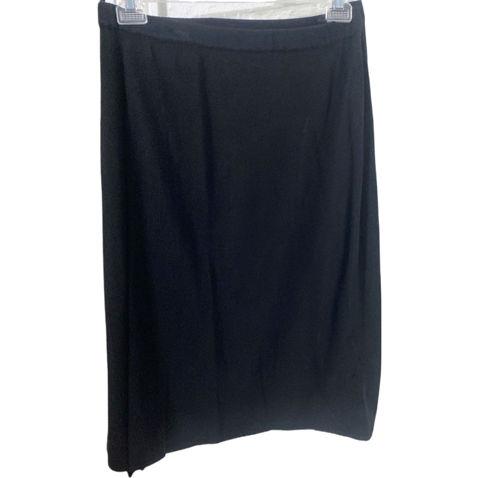 REQUIREMENTS Women’s Black Midi Skirt Embroidered Flower Size 3XP Petite NWT