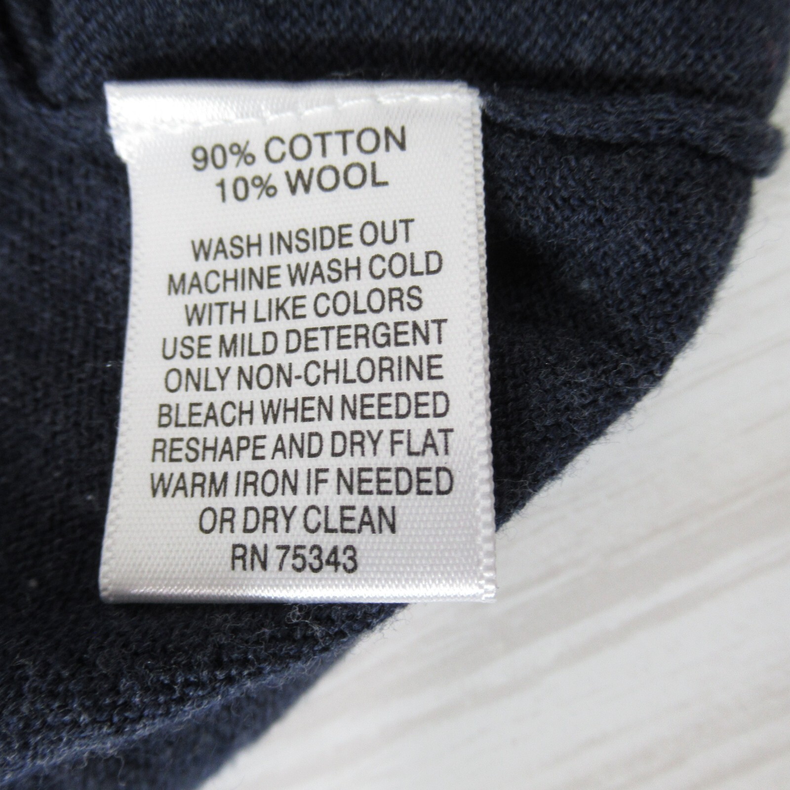 Bowen Wright Cotton Wool Knit Sweater Blue Mens Size XXL 2XL V Neck