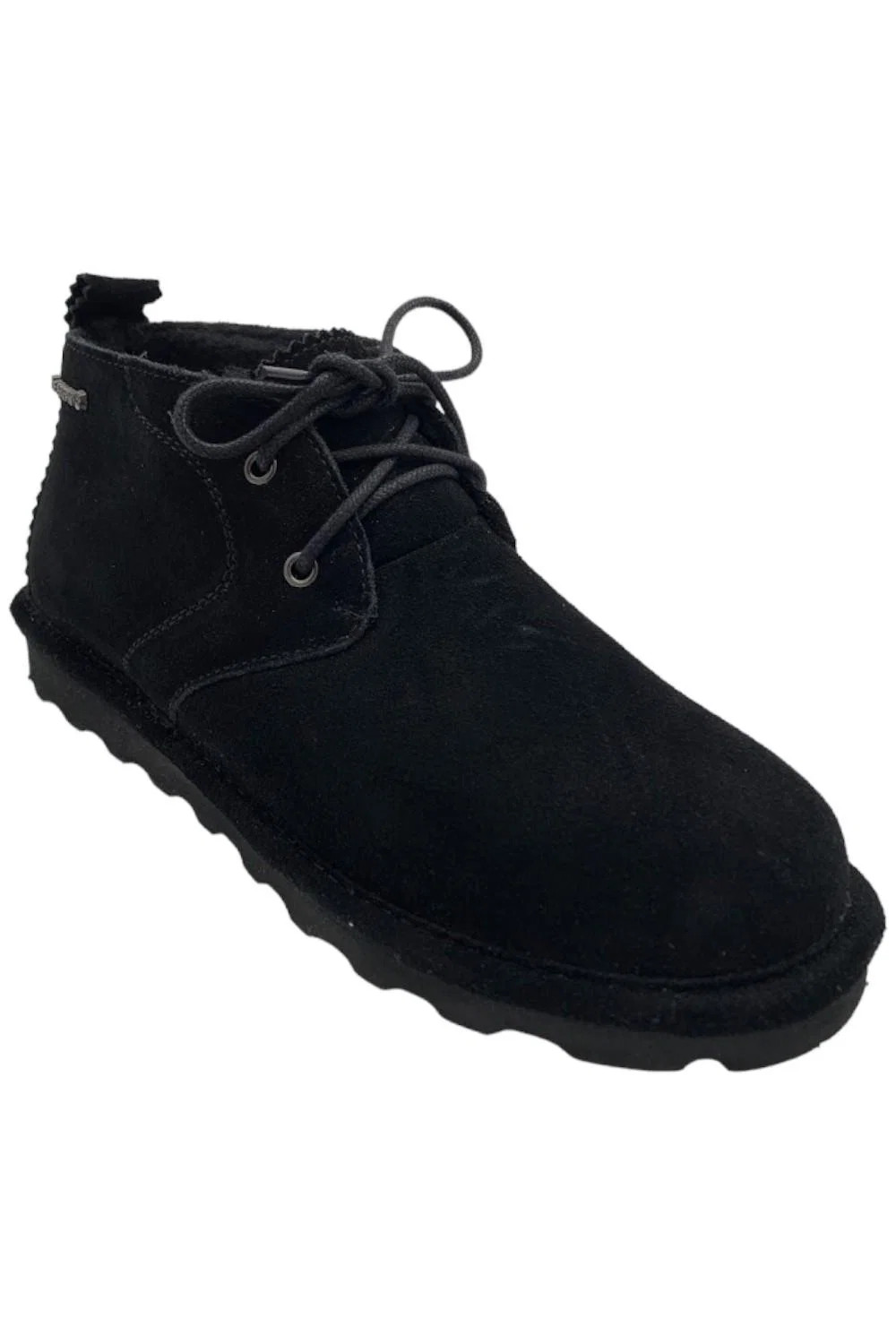 Bearpaw Skye Suede Lace Water- and Stain-Repellent Boot Black