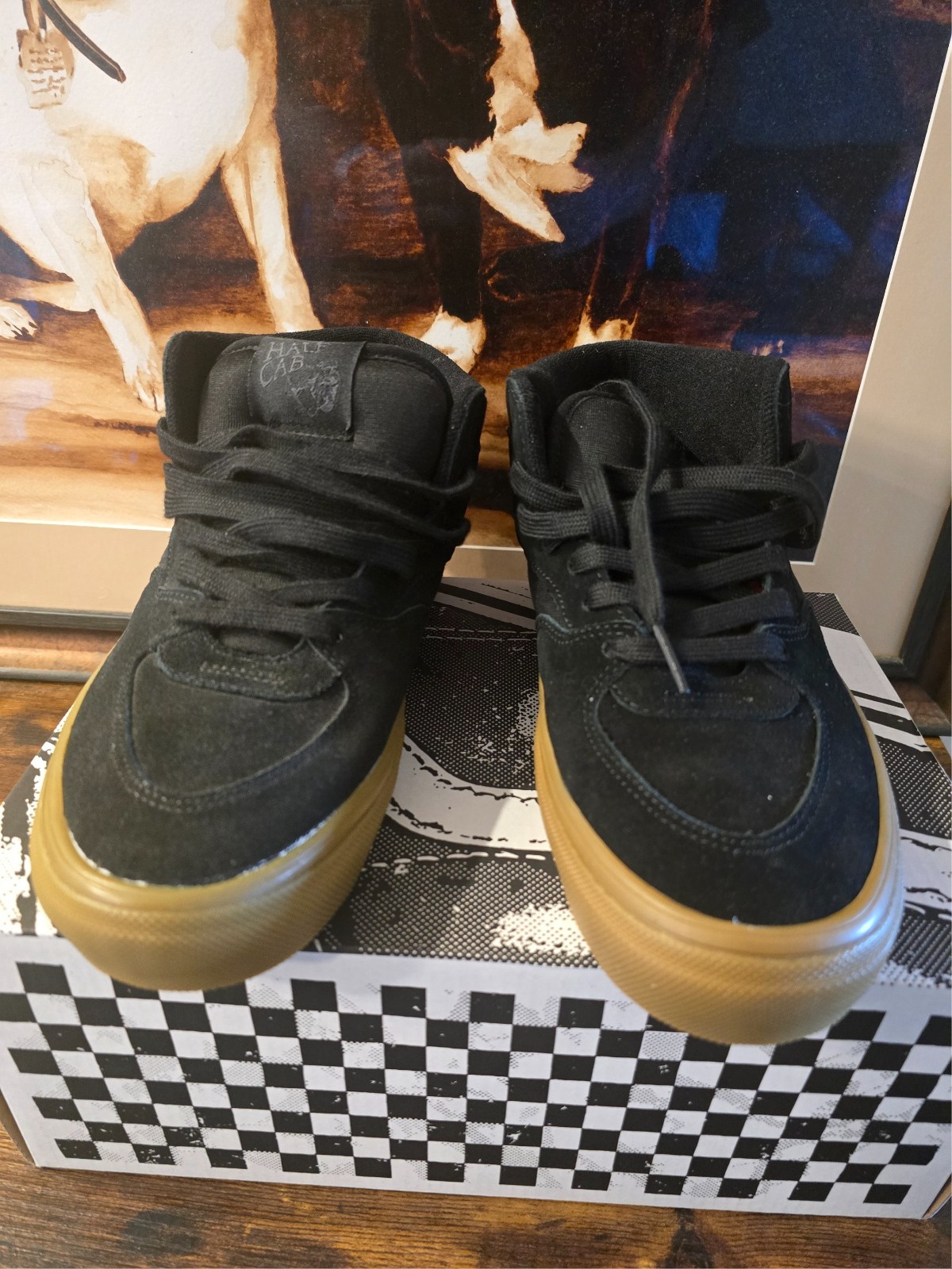 Vans Skate Half Cab Pro Skateboarding Shoe Size 9 Men’s Black Gum NEW RARE