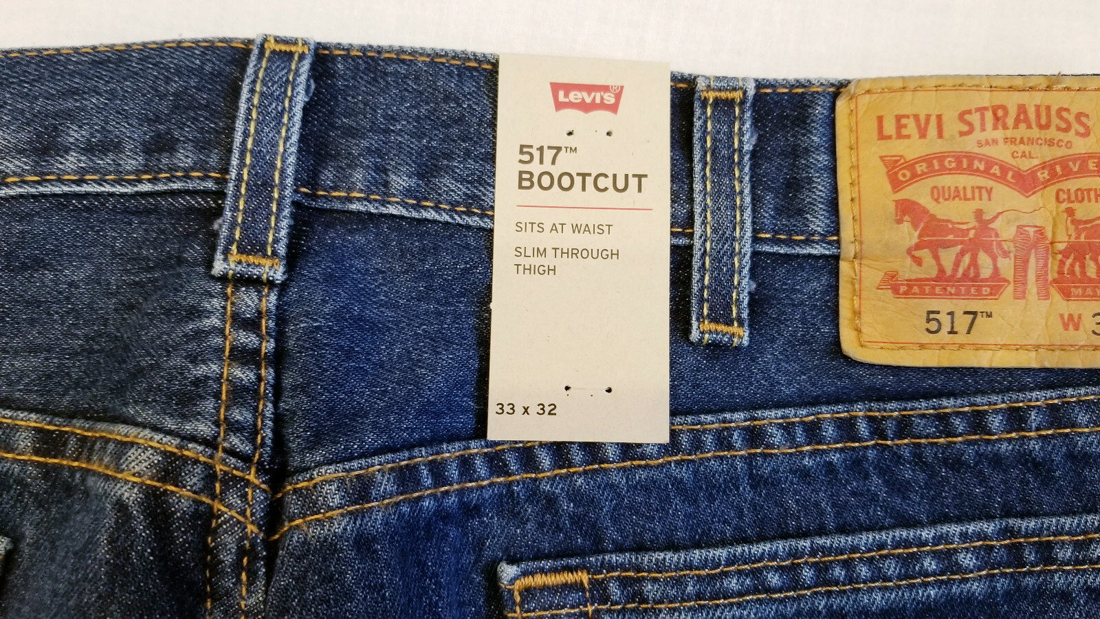 Levis 517 Bootcut Fit Mens Jeans Szs:30,32,34,36,38,40 Dark Stonewash #05170196