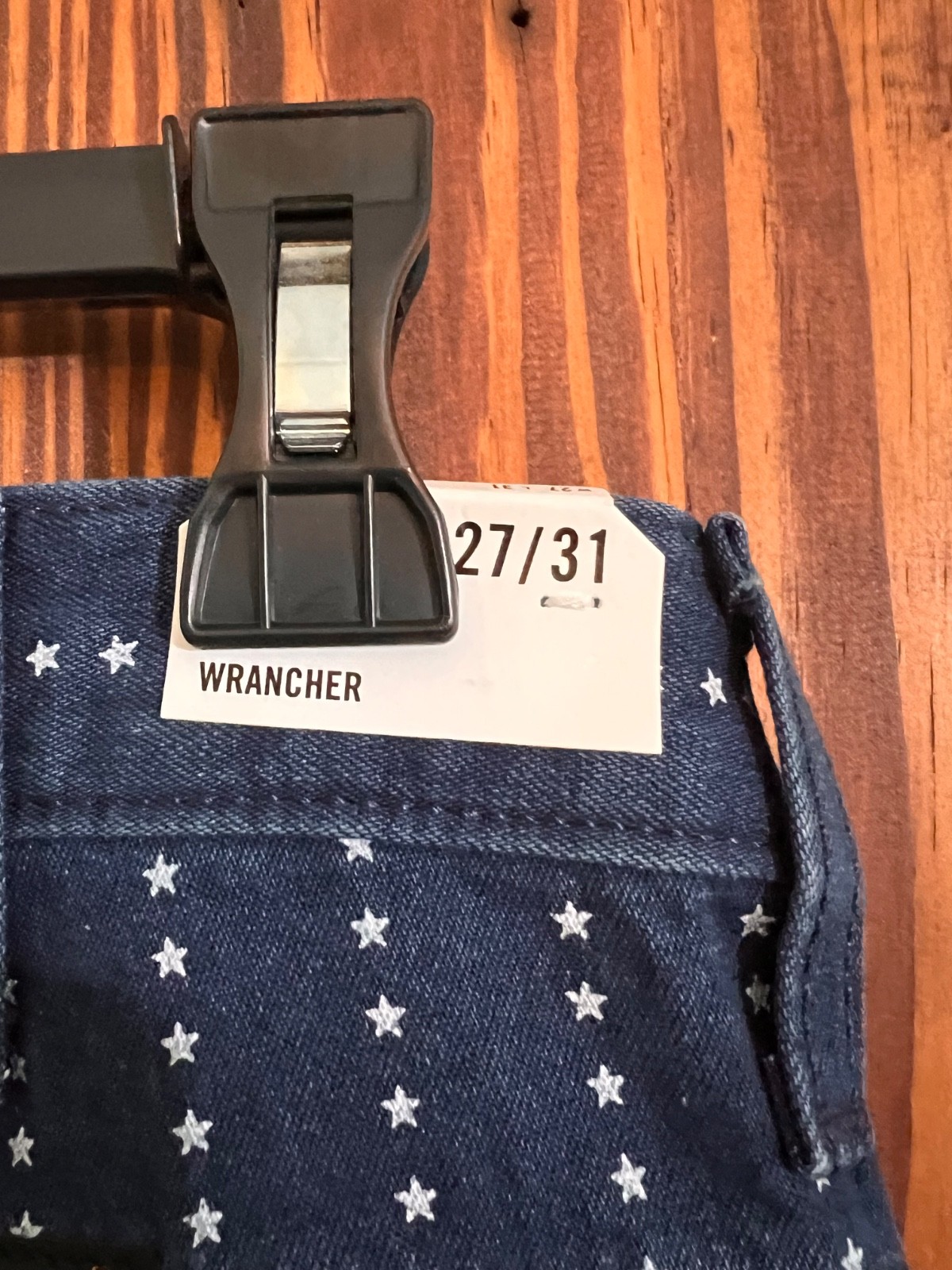 NWT wrangler star jeans size 27/31