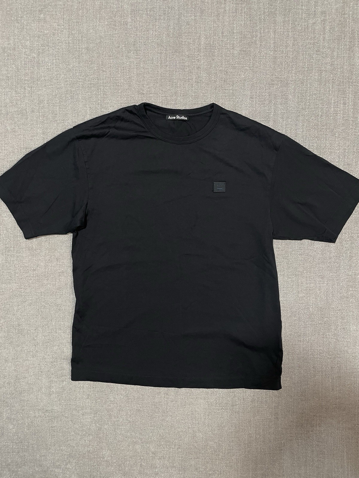 Acne Studios t-shirt MENS EXTRA SMALL – FACE MOTIF Black Tee