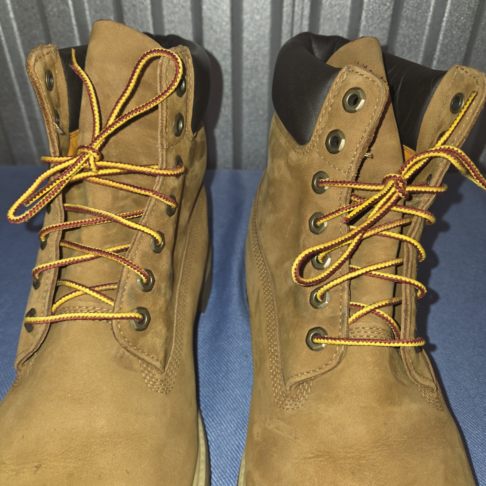 Timberland 6 Inch Premium Waterproof Boots Wheat Nubuck Men’s Size 13W