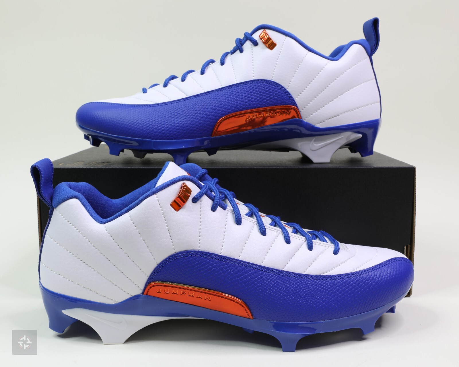 Nike Jordan 12 Low Alpha Menace Florida Gators Football Cleats Mens Size 10.5-13