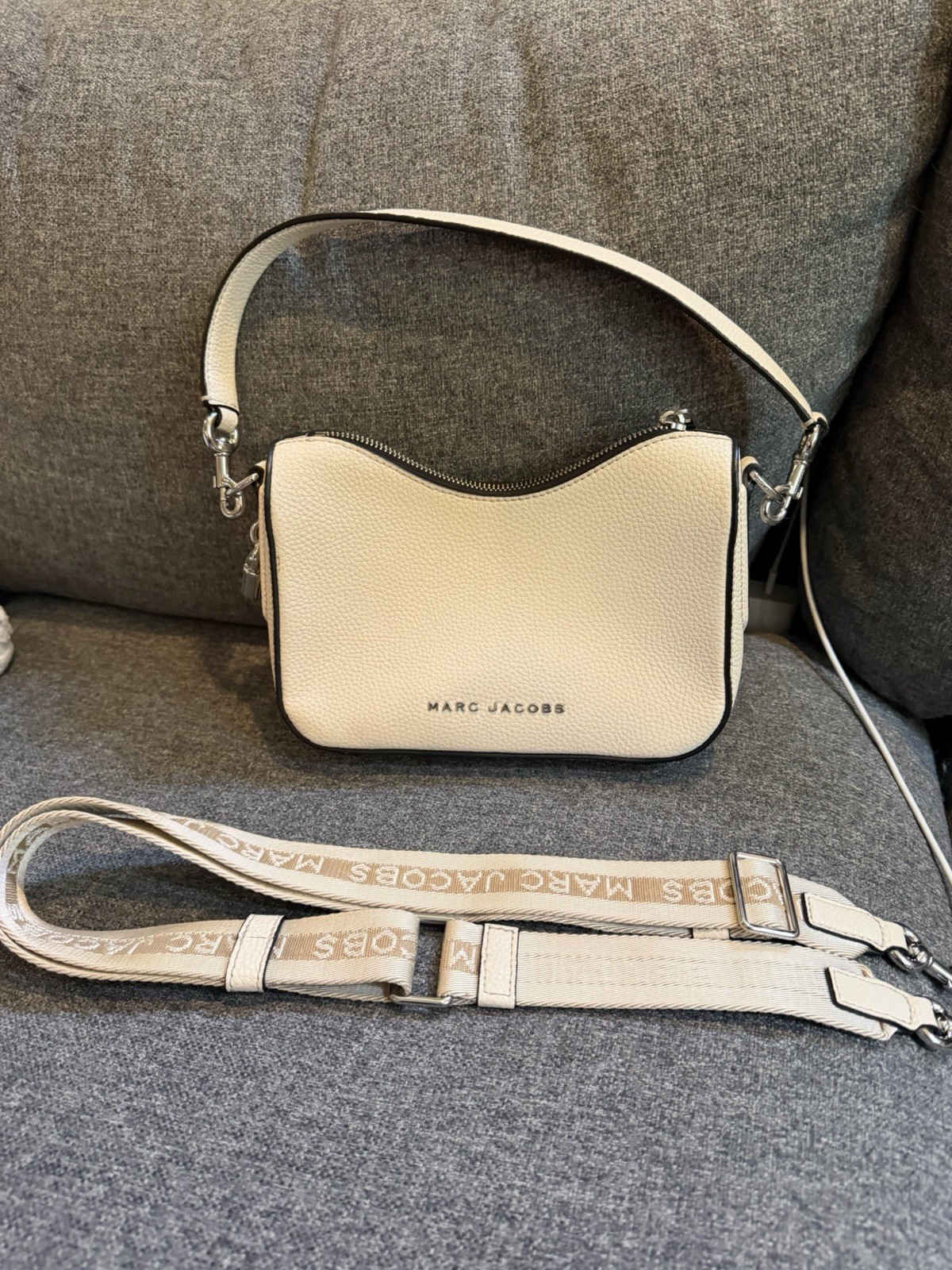 Marc Jacobs Drifter Small Convertible Shoulder Bag in the Marshmallow color