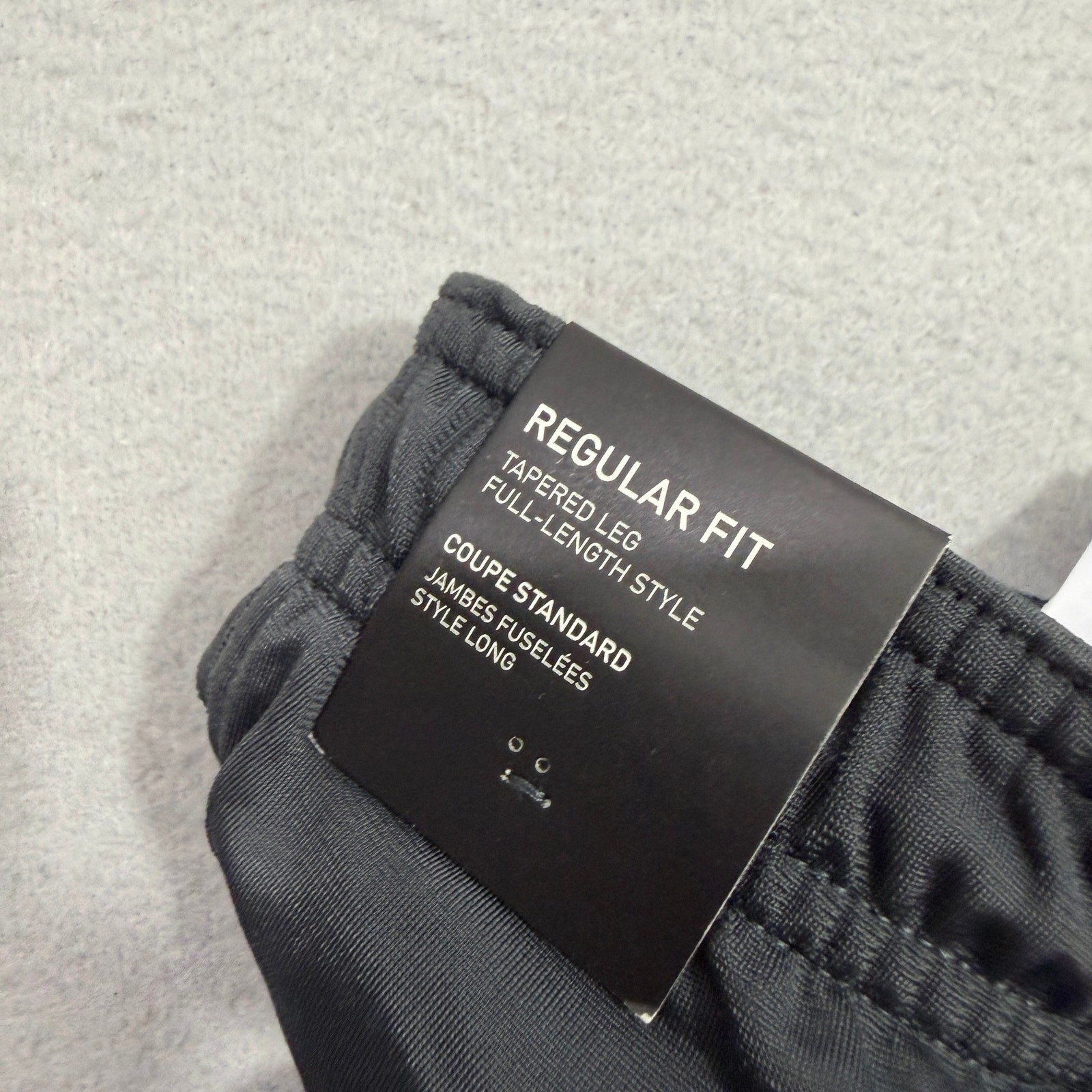 Adidas Essential Tricot Zip Track Pants Medium Carbon Black Striped IC4469 NEW