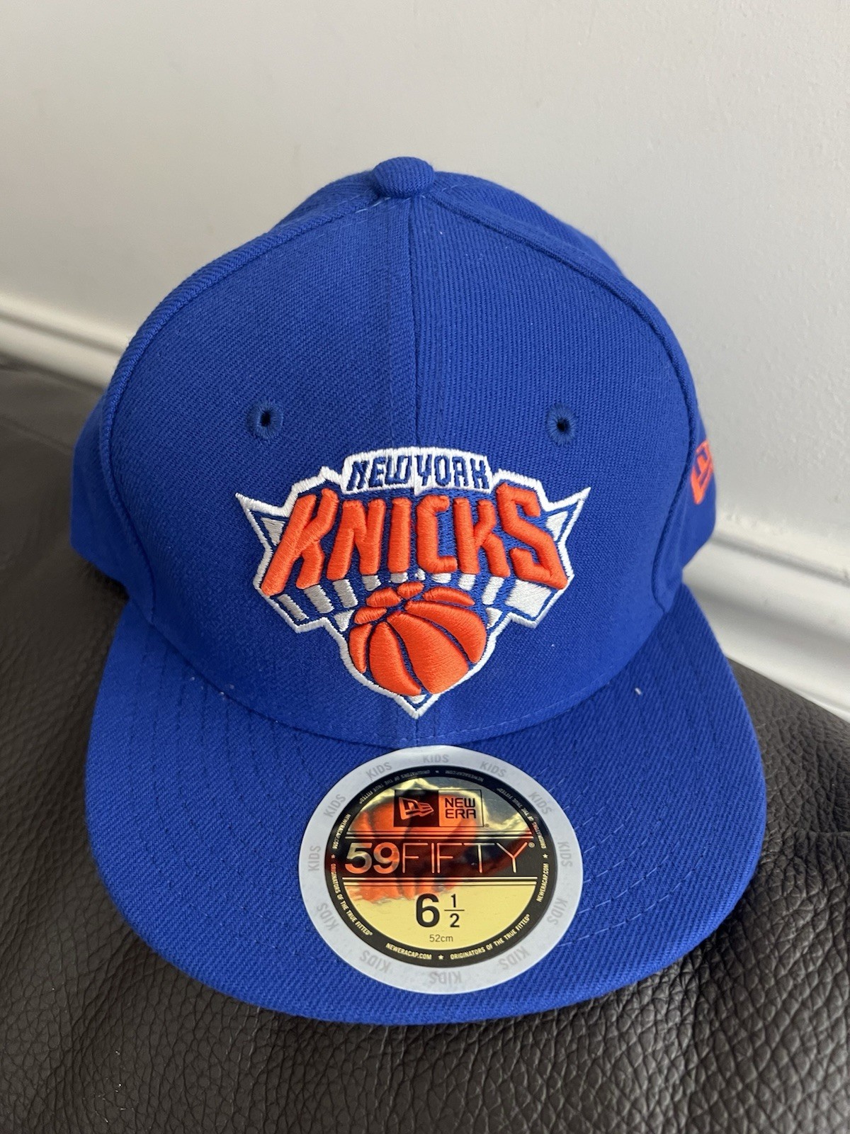 youth new york knick new eru blue Official Team Color 59 FIFTY Fitted Hat