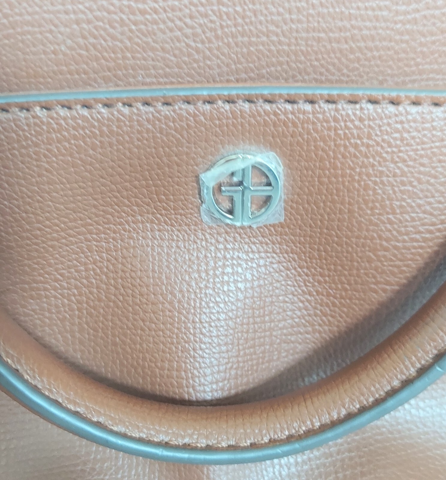 Giani Bernini Saffino Flower Satchel Bag Brown Pink