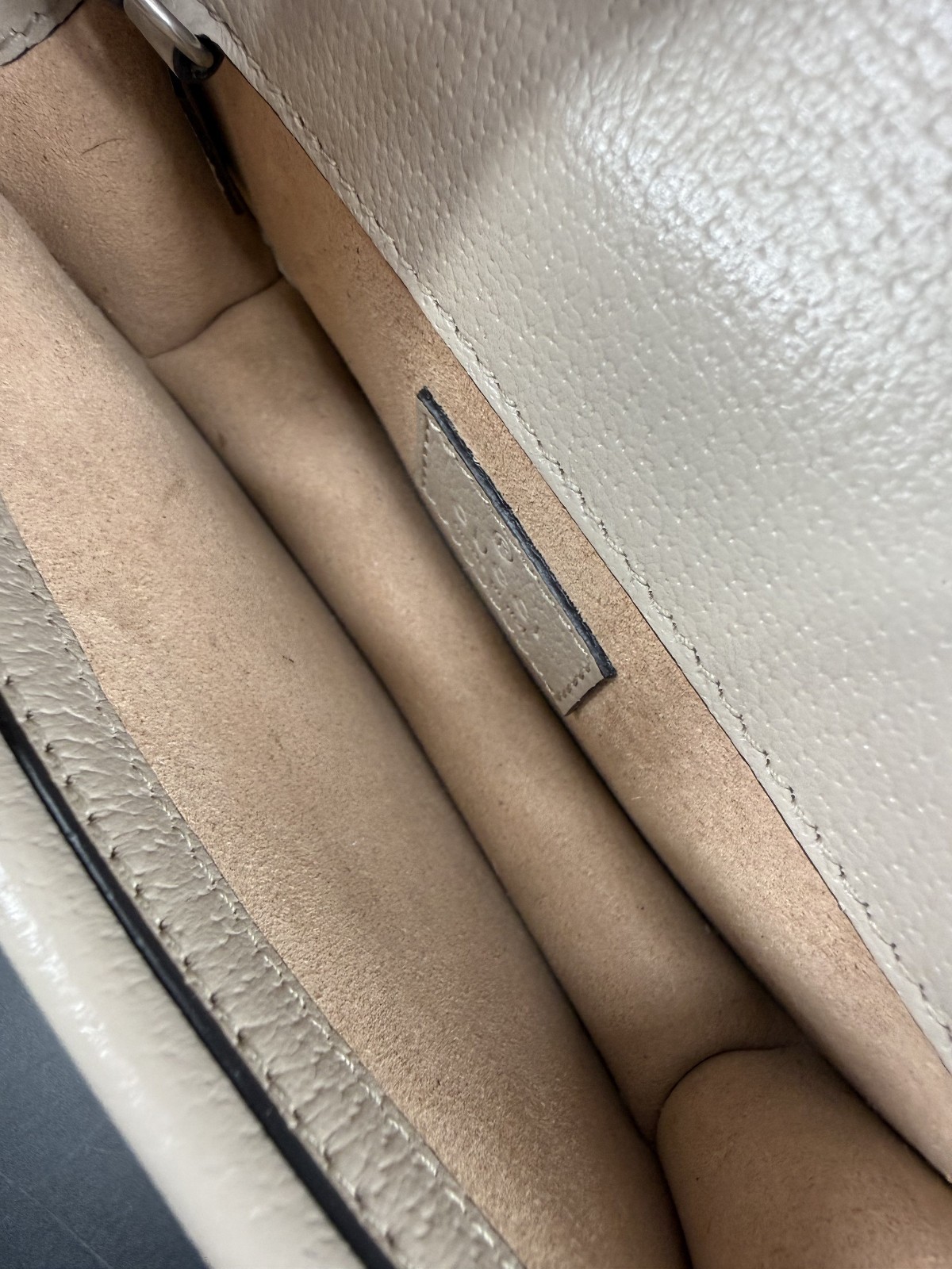 Gucci GG Supreme Monogram Super Mini Dionysus Shoulder Bag Beige Oatmeal