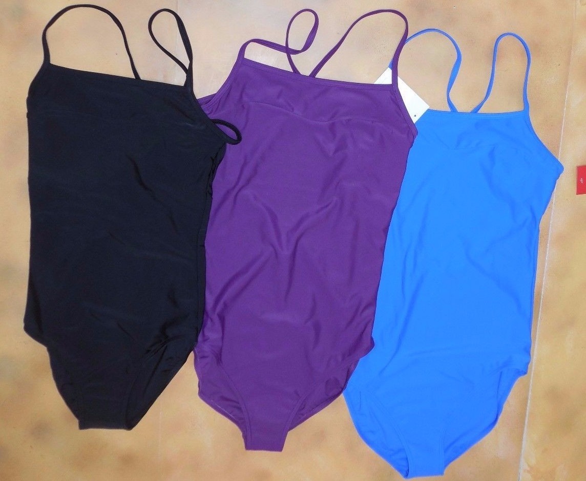 CAPEZIO Mock Sweetheart Camisole leotard 3 colors ladies sizes BLK AZL GRS