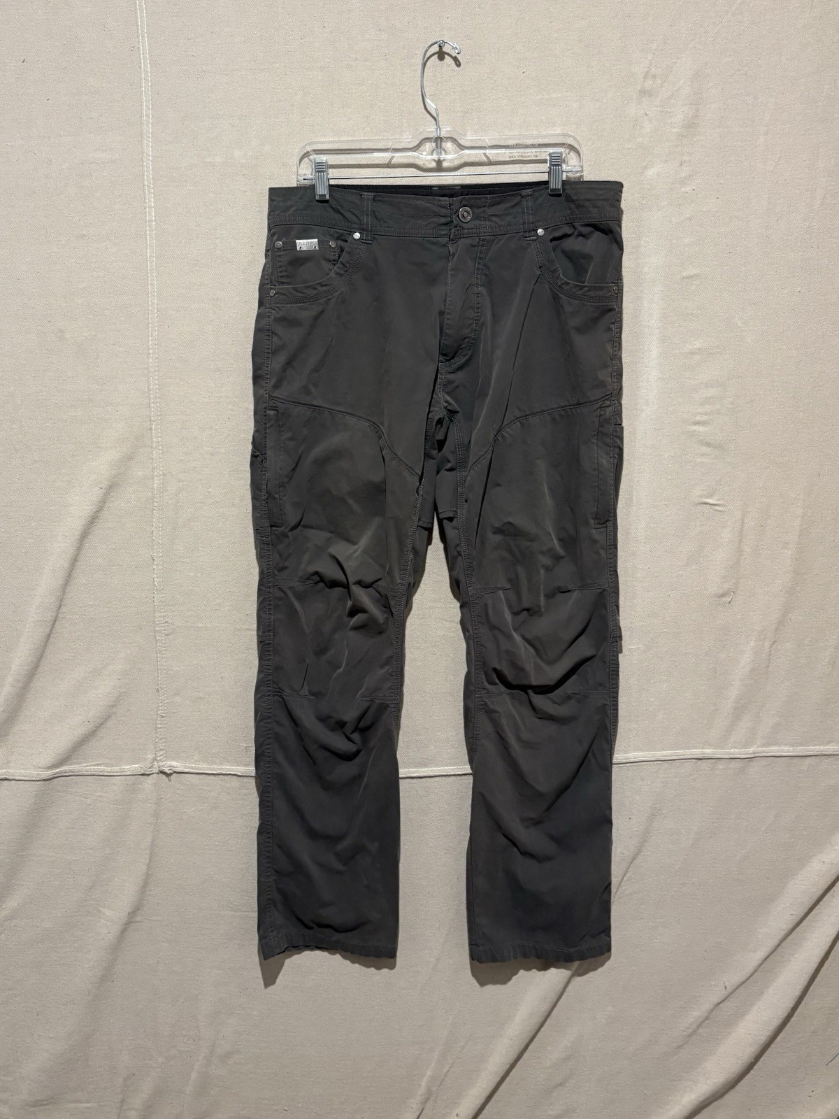 Kuhl Konfidant Air Pants Mens 34×32 Gray Distressed Outdoors Hiking 5098