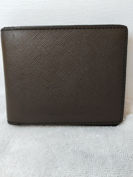 MICHAEL KORS Men’s leather Brown Bifold Wallet Pre-owned