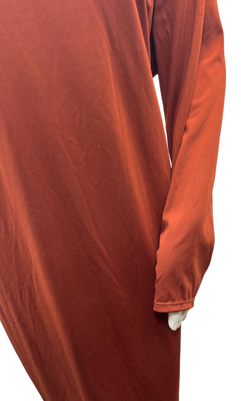 Bar III Bodycon Dress Womens Plus size 3X Copper Brown Long Sleeve Stretch New