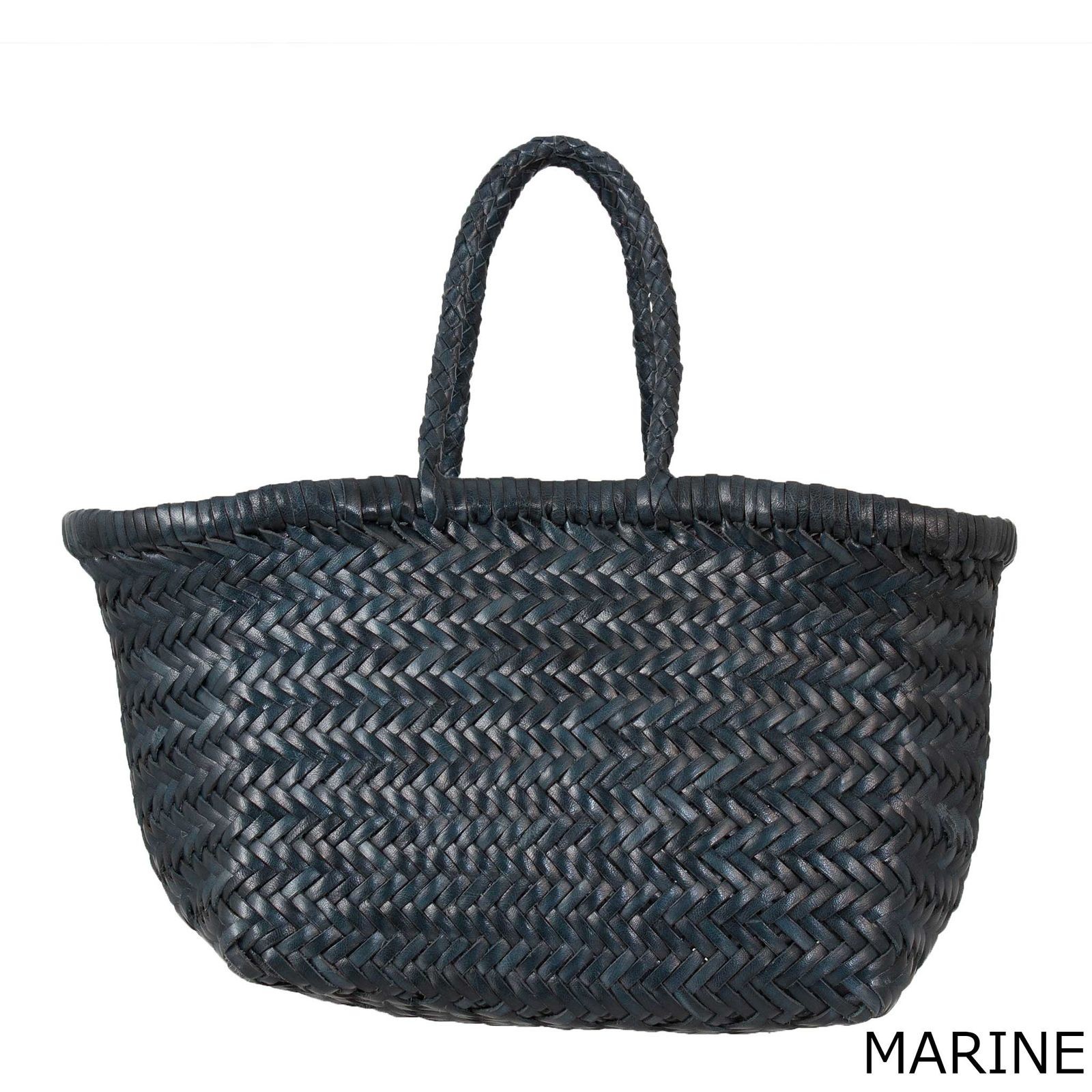 Dragon Diffusion bag ladies wicker bag leather mesh bag BAMBOO TRIPLE JUMP SMALL