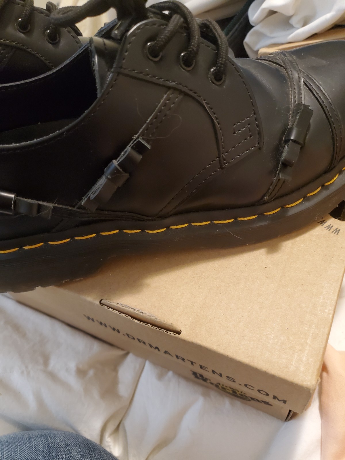 Dr. Martens Classic Elegant Bow Oxfords 1461 Black size 8 US, 39 EU, 6 UK
