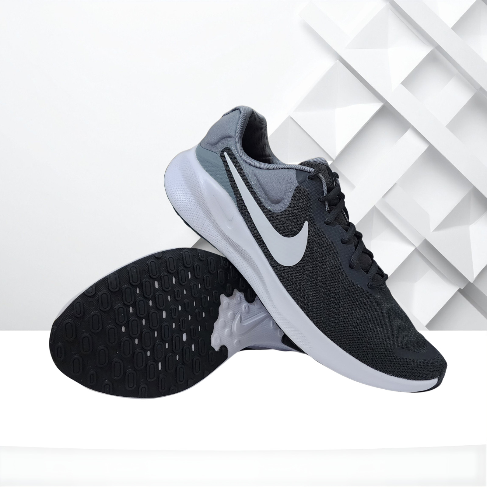 Nike Revolution 7 Anthracite White Black Grey Running Shoes FB2207-007 Men Size