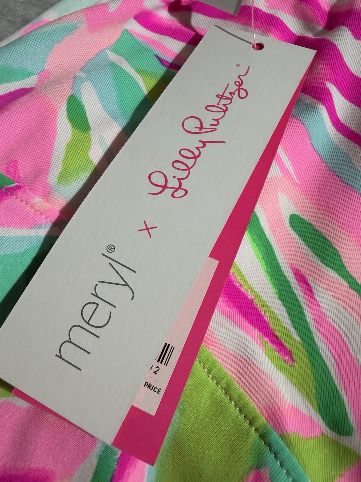 Lilly Pulitzer Luxletic Corrine Skort Pink Croc My World XS New With Tag