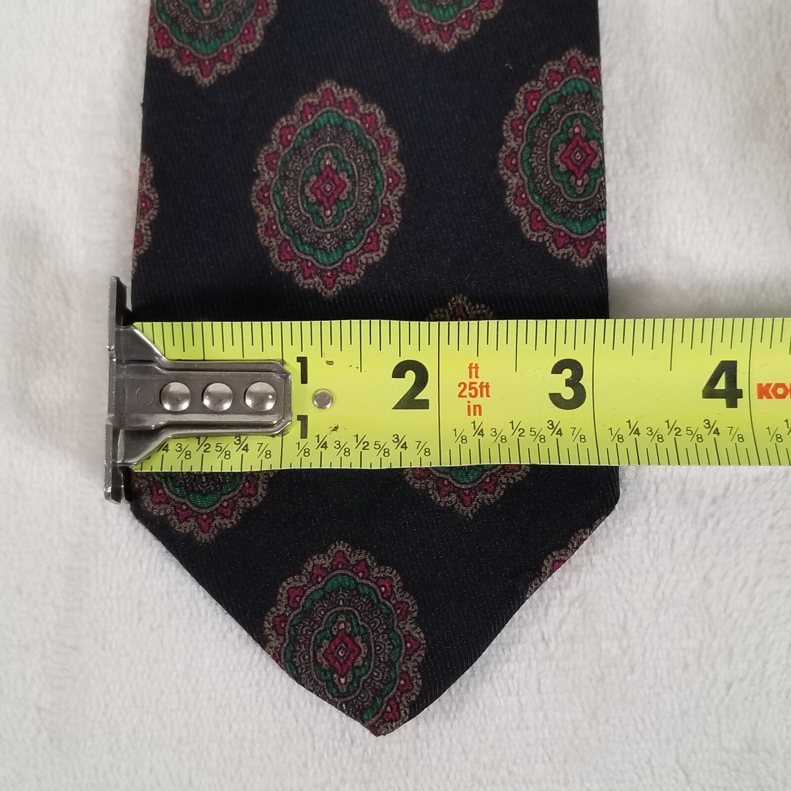 Robert Talbott Hand Sewn Tie for Nordstrom Silk Wool Medallion 3 1/8 x 57 3/8