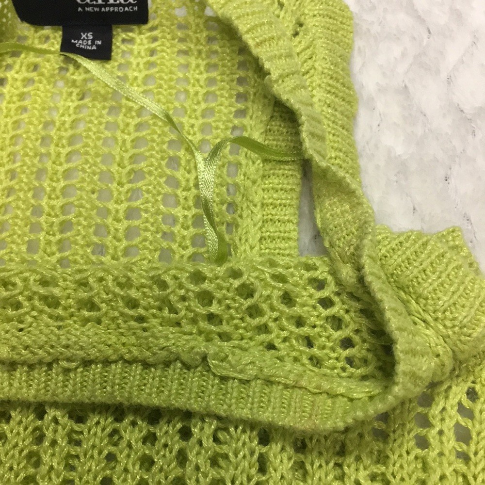 a.n.a Crochet Knit Tank Top – size XSmall Green Women’s Beach Bohemian Casual