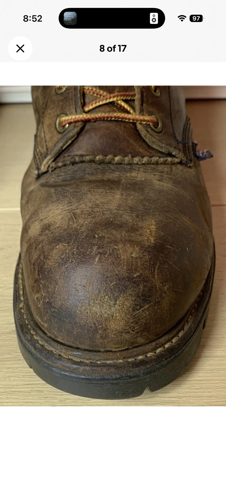 Thorogood 804-3550 Men’s 9″ WP Leather Logger Steel Safety Work Boot Size 10 D