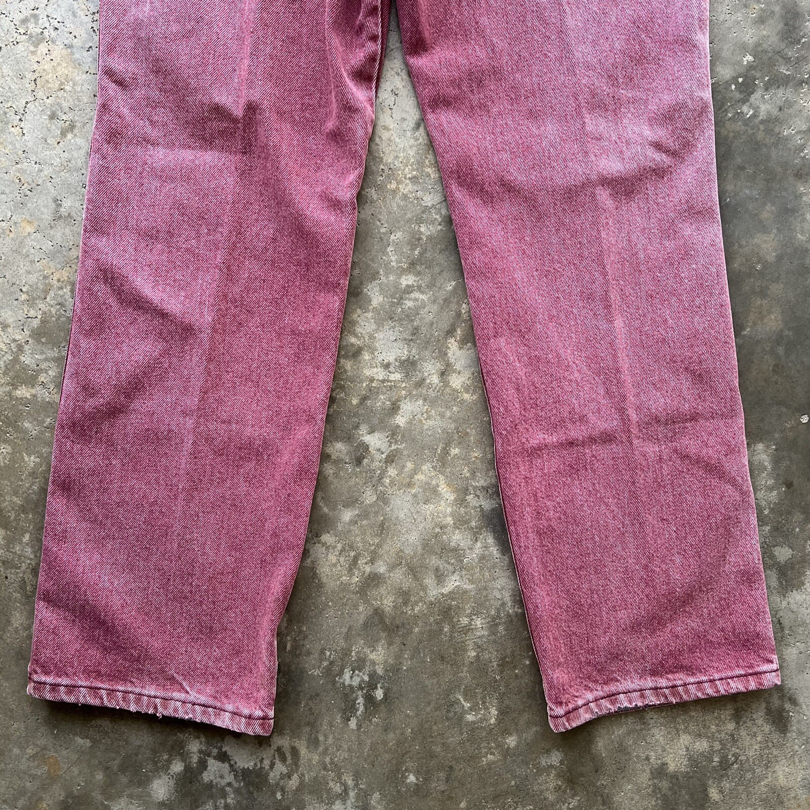 Vintage Wrangler Stonewash Sun Faded Red Denim Jeans 36×30 936BLT Cowboy Cut