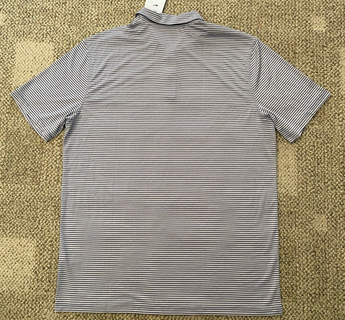 Nike Polo Golf Shirt Top Short Sleeve FZ5647-019 Gray Stripe Men’s Size XL