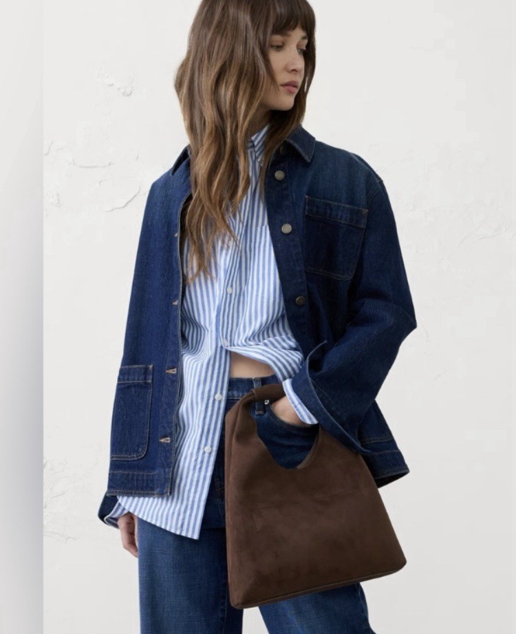 NWT BANANA REPUBLIC Vegan Leather Mini Slouchy Tote
