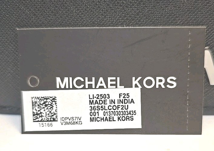 Michael Kors Black Bifold Wallet with 8 Card Slots Sleek & Stylish