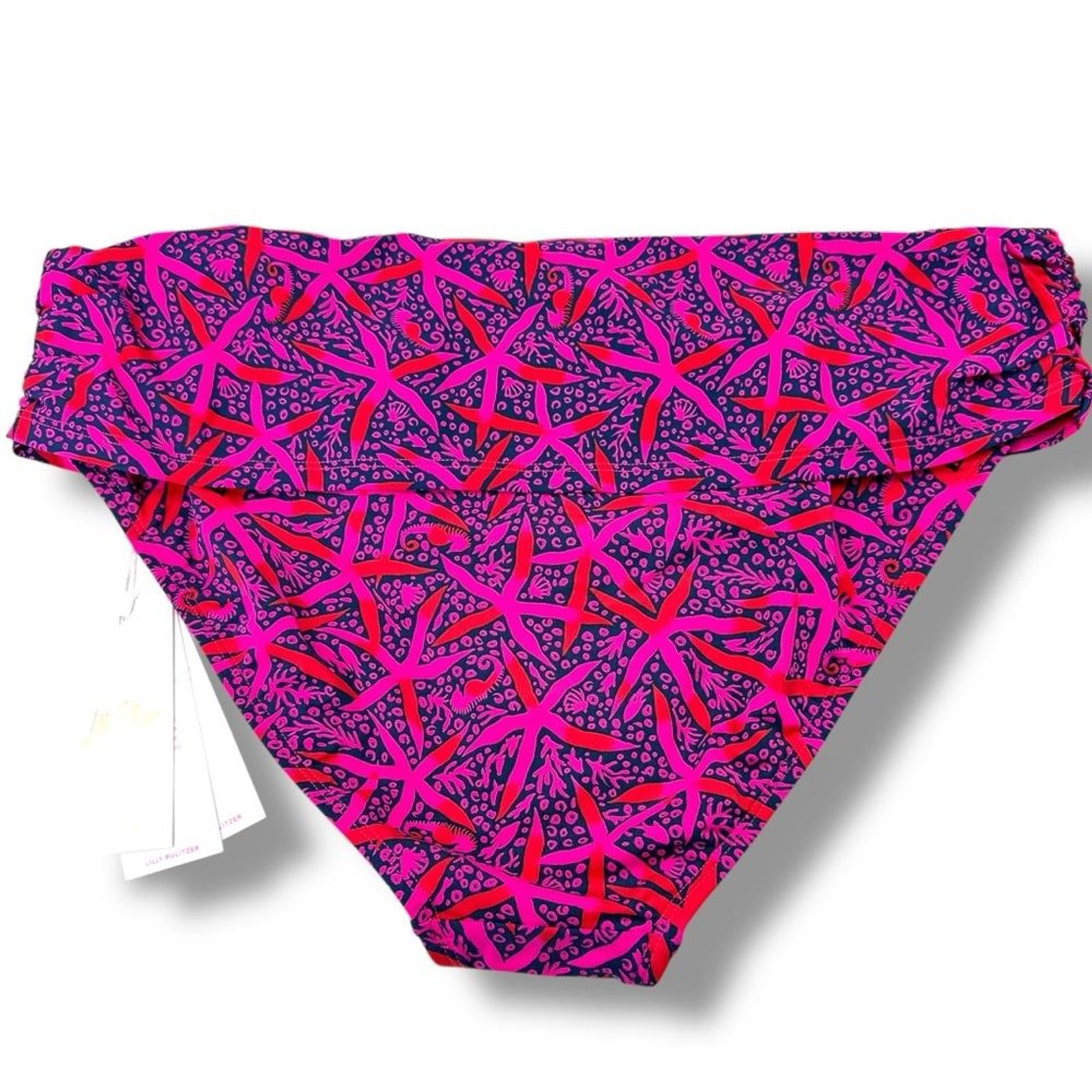 Lilly Pulitzer Lagoon Sarong Hipster Bottom “Star Searching” Pink Size 14 Beach