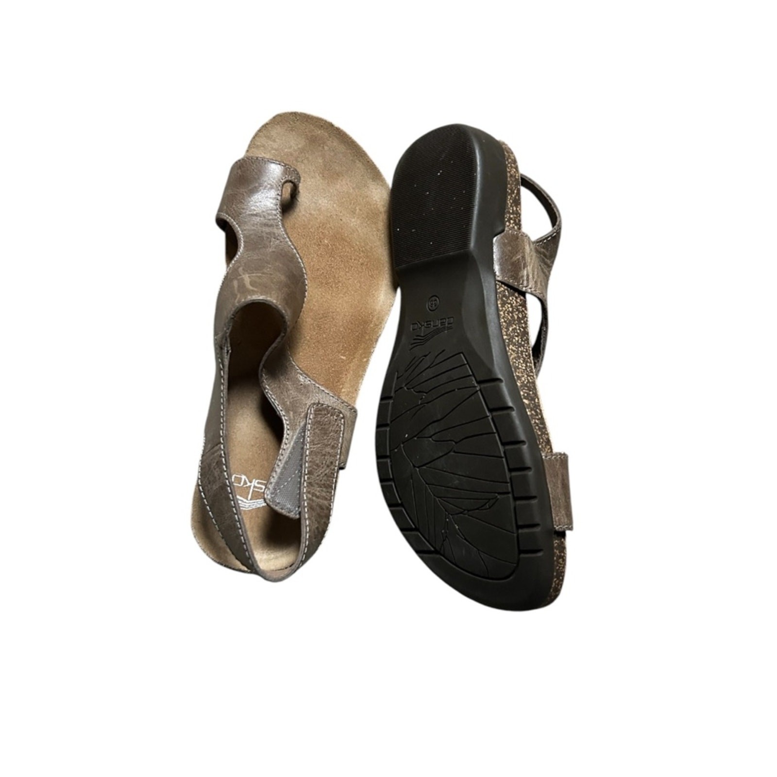 Dansko Reece Leather Sandals Size 36 US 5.5/6 Brown