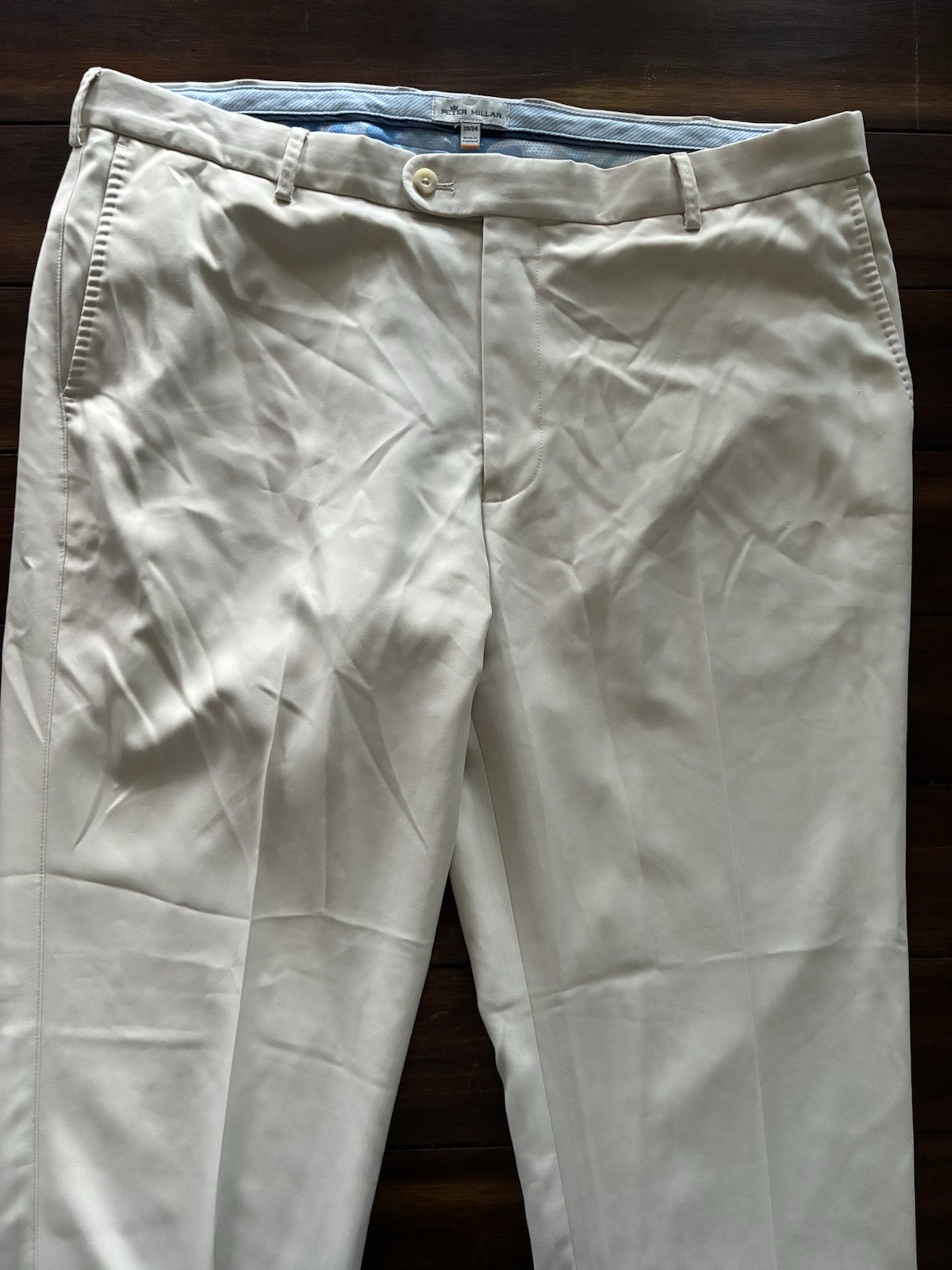 Peter Millar Pants Mens 38×34 Khaki EB66 Performance 5 Pocket Golf Chino Stretch