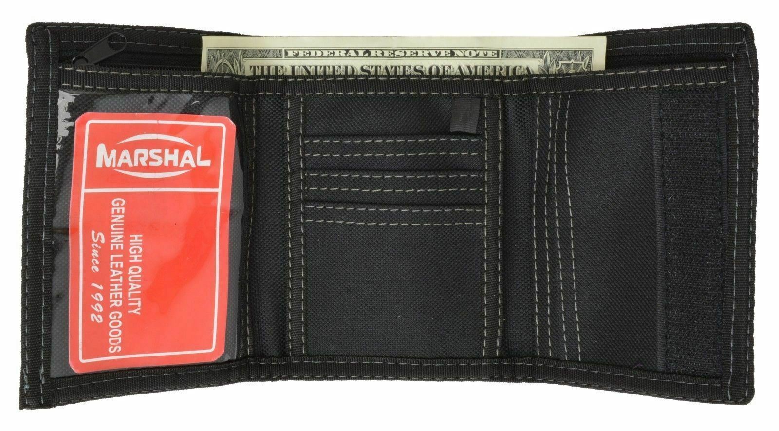 Men’s Tri-fold Wallet With Chain Motorcycle Trucker Biker Skull Wings Classic