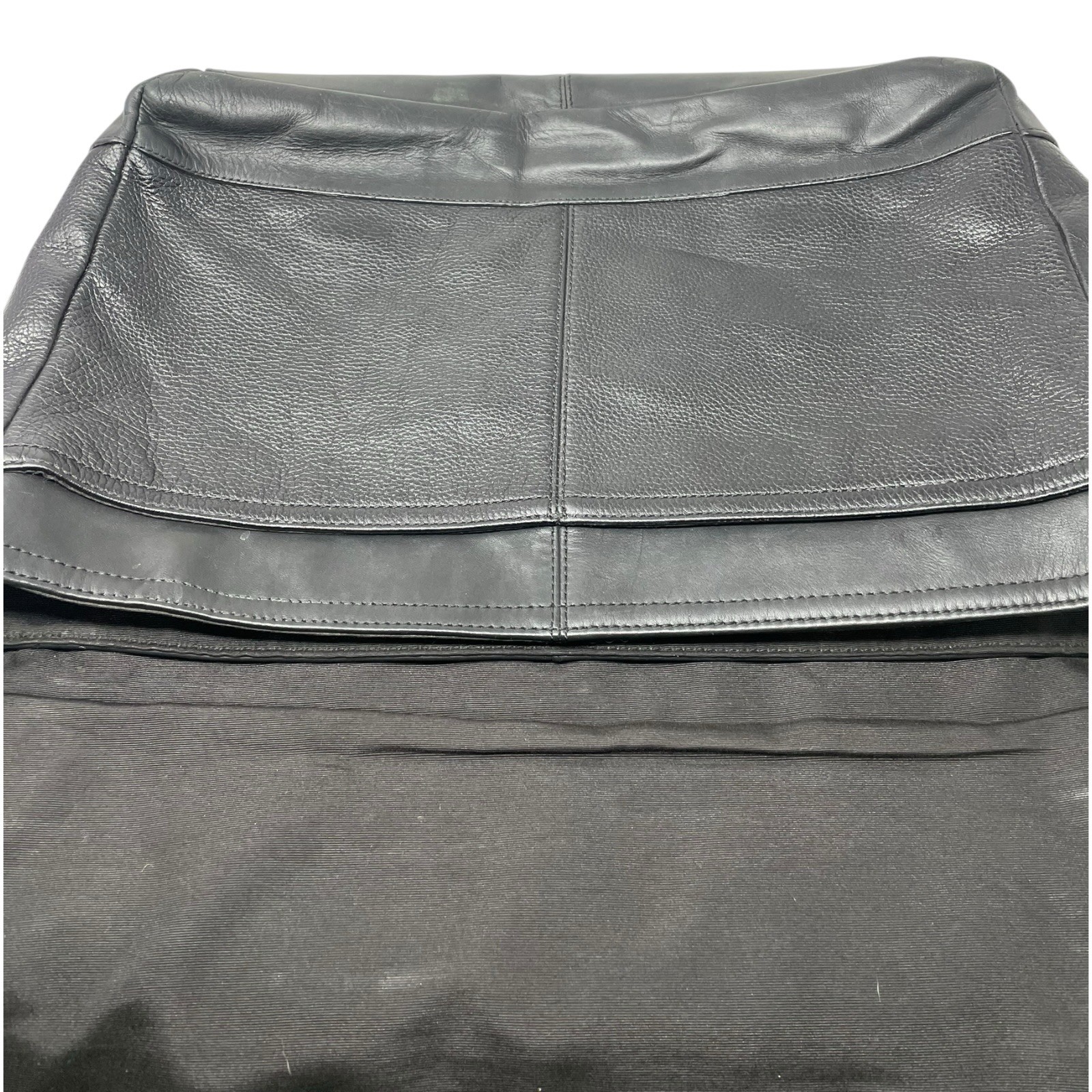 Coach Camden black pebbled leather messenger crossbody bag