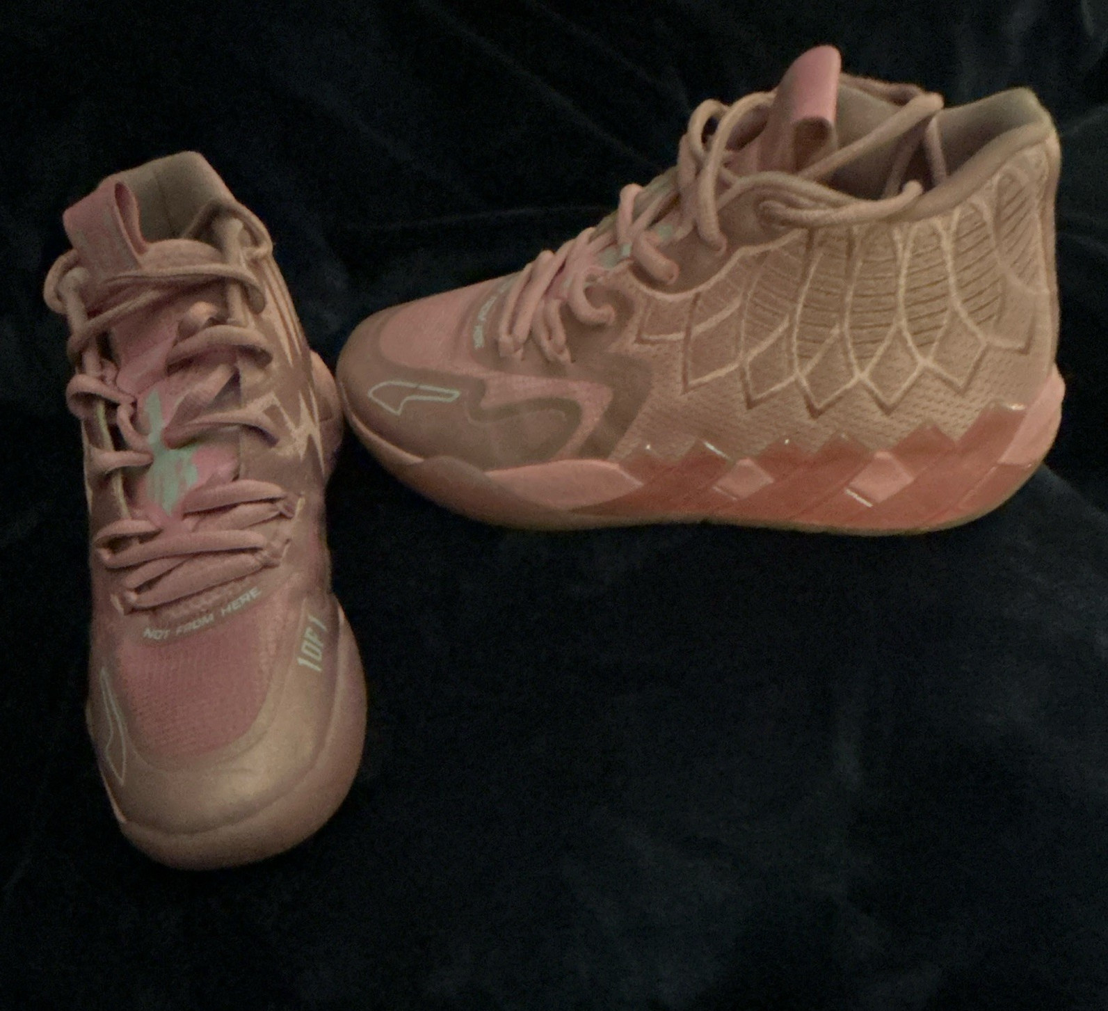 PUMA LaMelo Ball MB.01 Men’s Mid Top Pink Lace-Up Athletic Sneakers