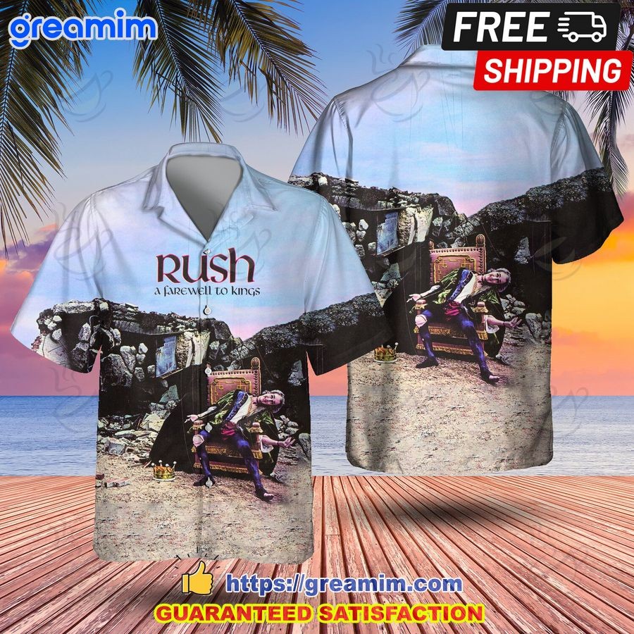 Rush A Farewell to Kings Short Sleeve Hawaiian Shirt