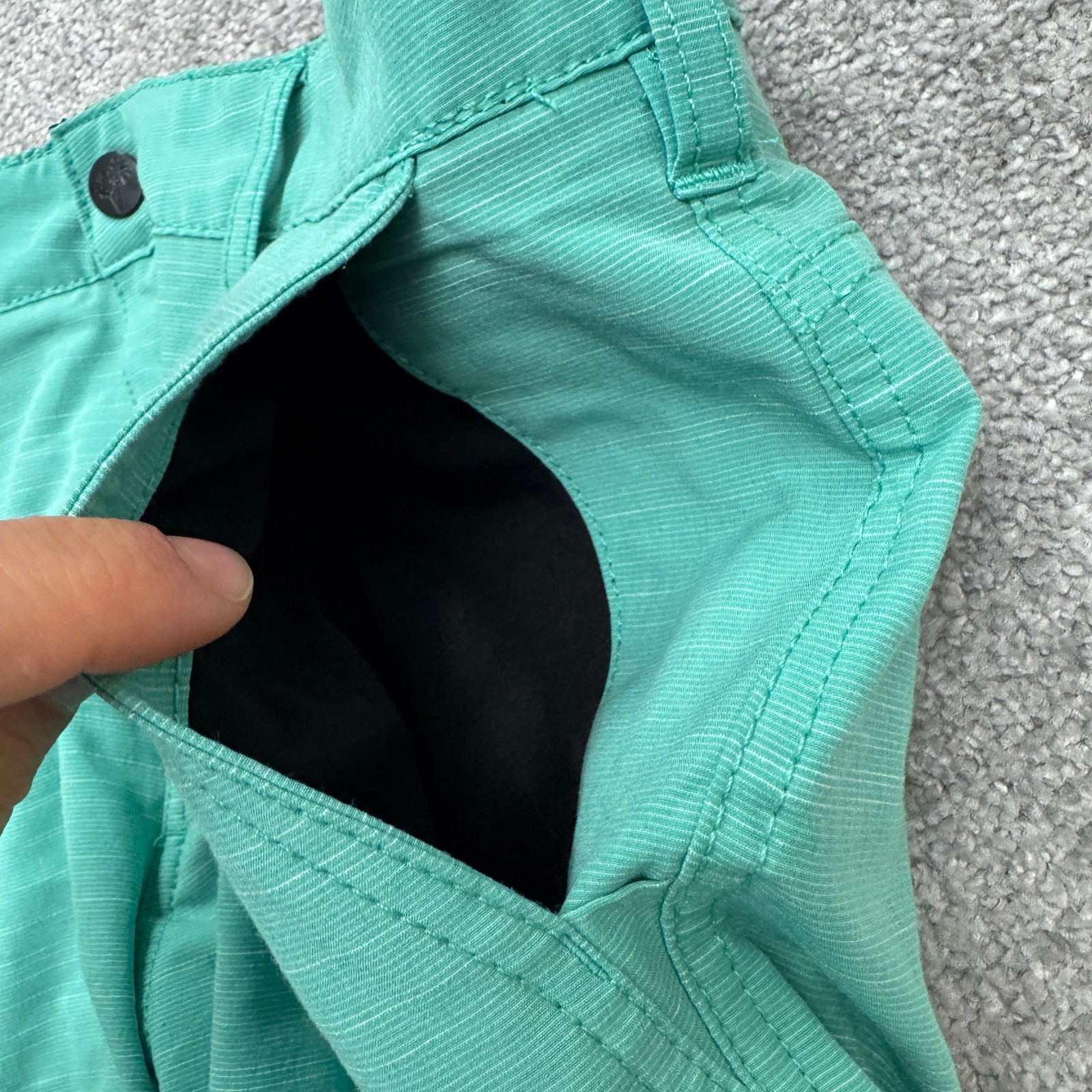 Trunks Multi-Functional Board Shorts Swim Mens 32 teal Green Hybrid Stretch