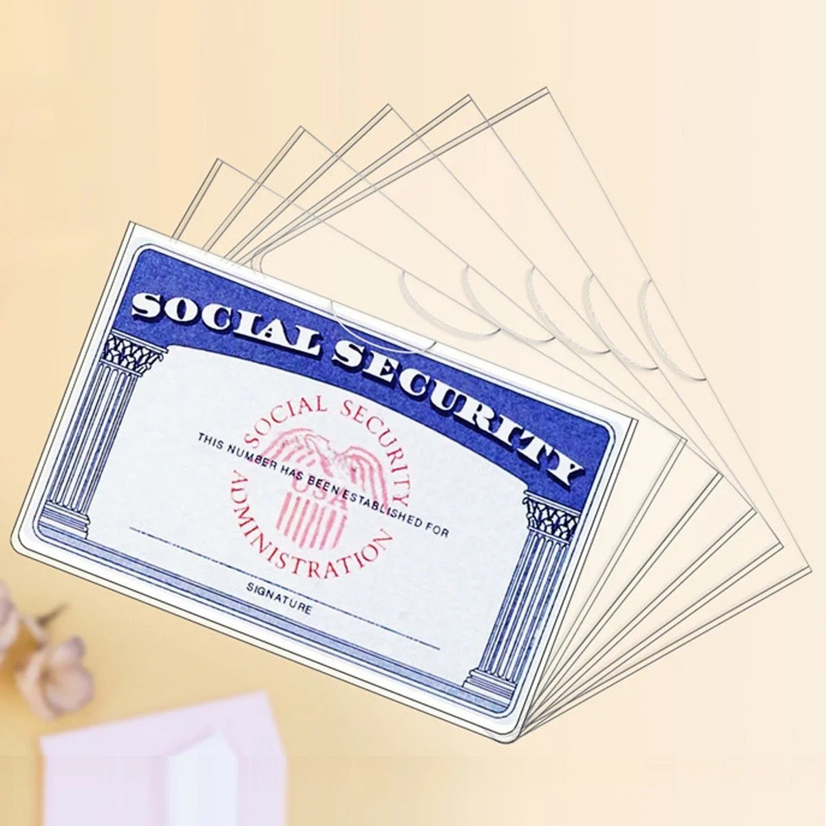 8/10/20Pack Medicare Holder Protector Sleeves Clear PVC For Credit Business Card