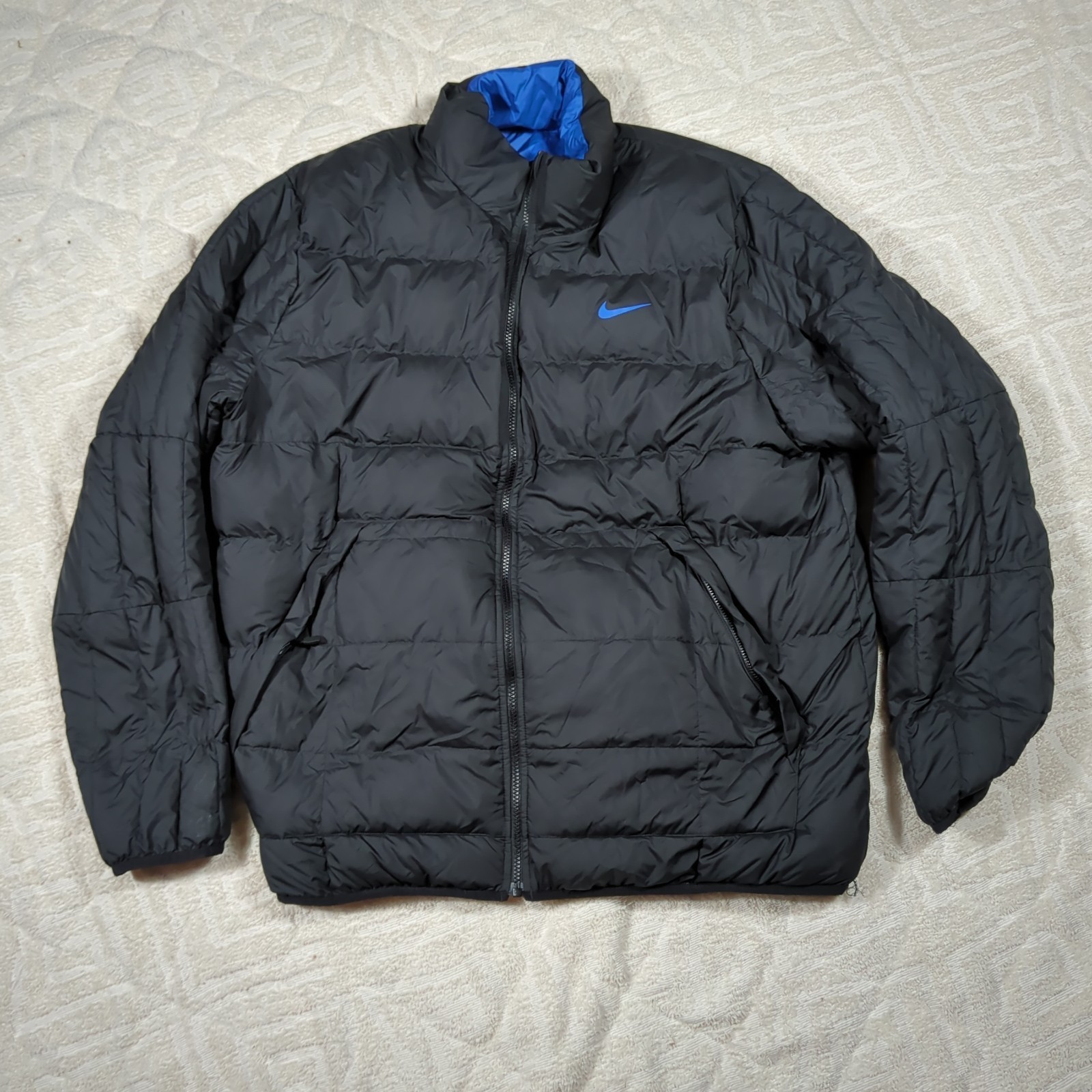 NIKE ALLIANCE Men’s 2XL Flip It Reversible 614688 Black Snow Active Puffer Coat