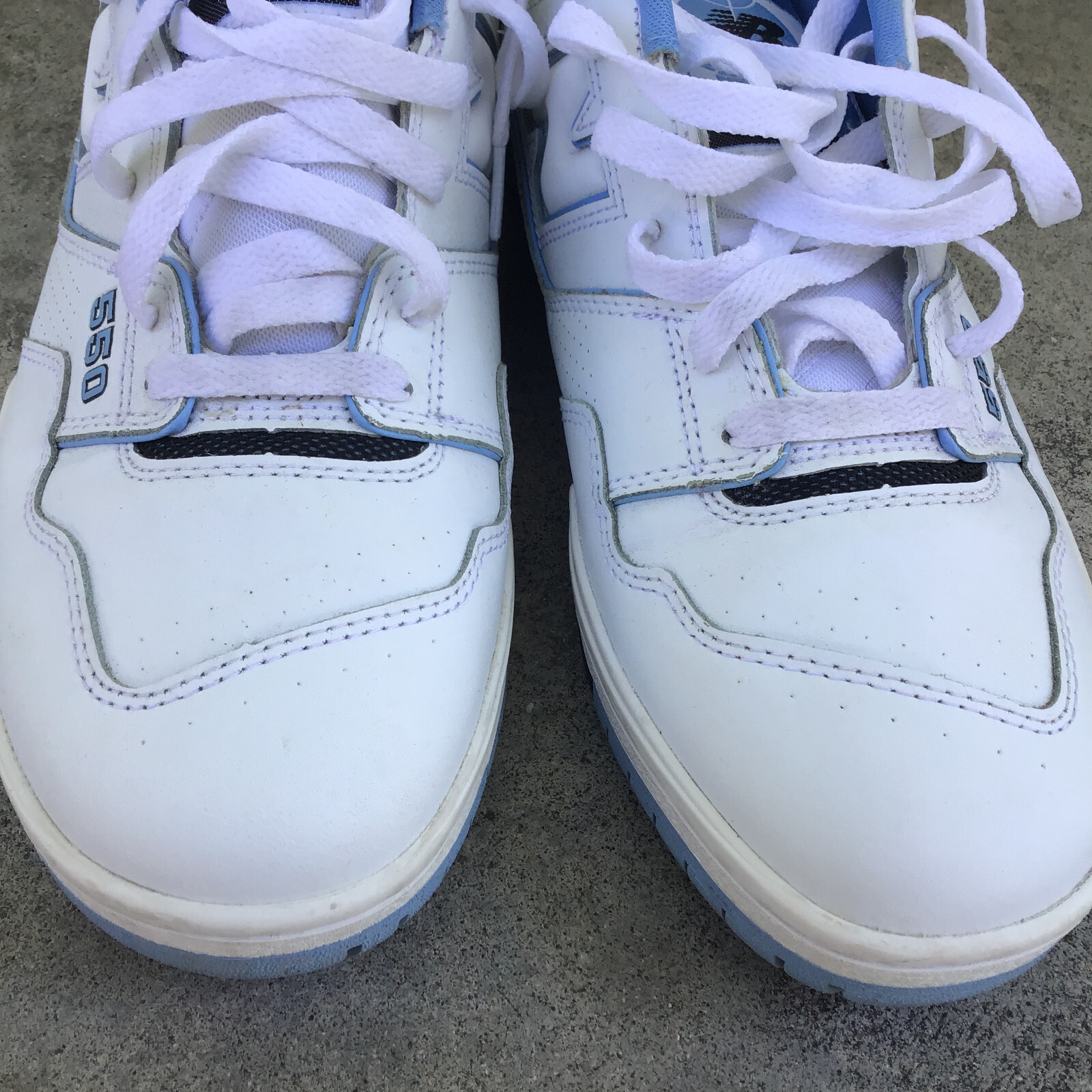 New Balance 550 UNC White University Blue White Men Size 13 BB550HL1