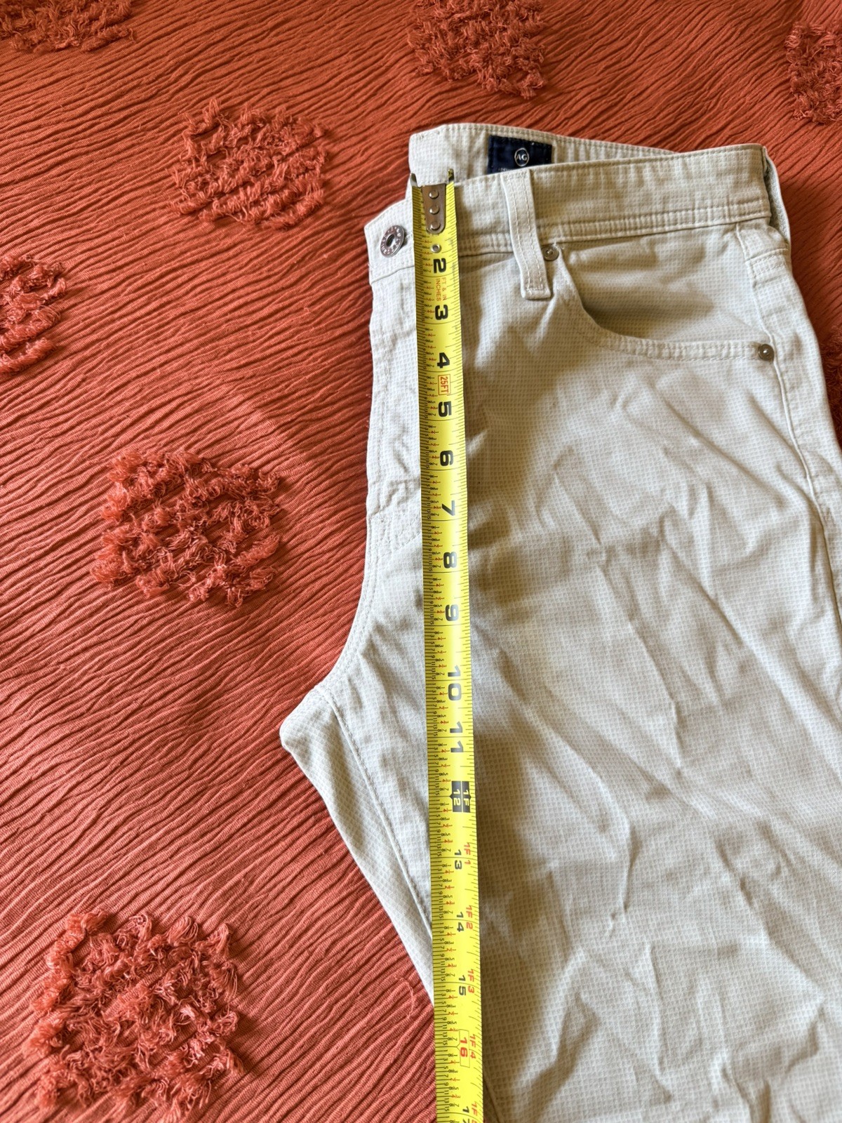 AG Adriano Goldschmied The Everett Slim Straight Pants Khaki 32/32 Casual