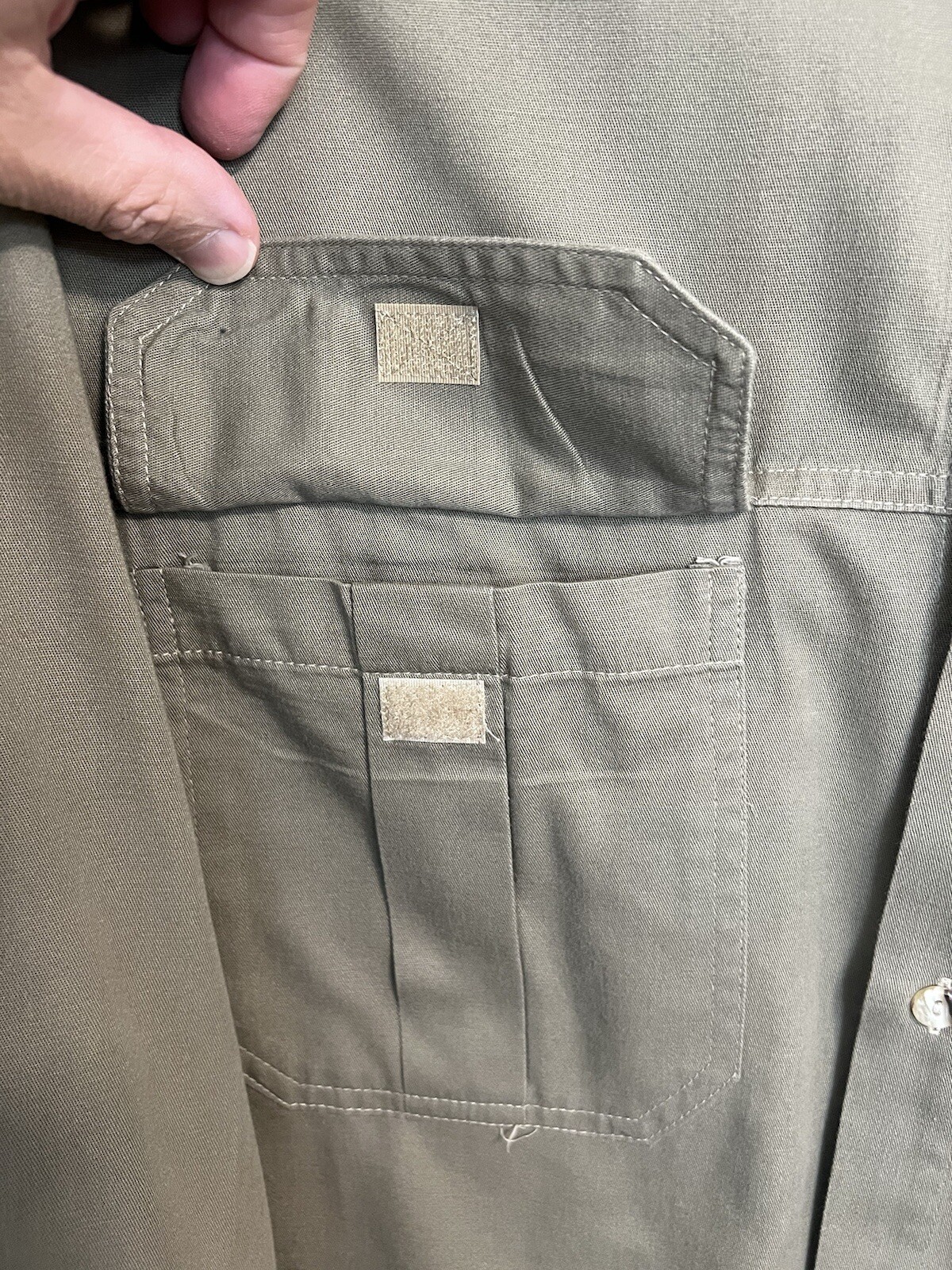 Made In Africa Kings Pool Safari Shirt Mens Large Button Up 100% Cotton Khaki