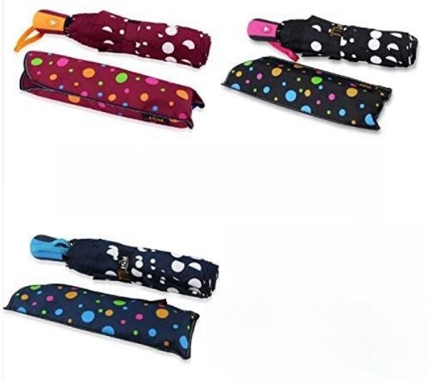 Windproof Travel Rain Umbrellas Color Changing Umbrellas Portable & Automatic