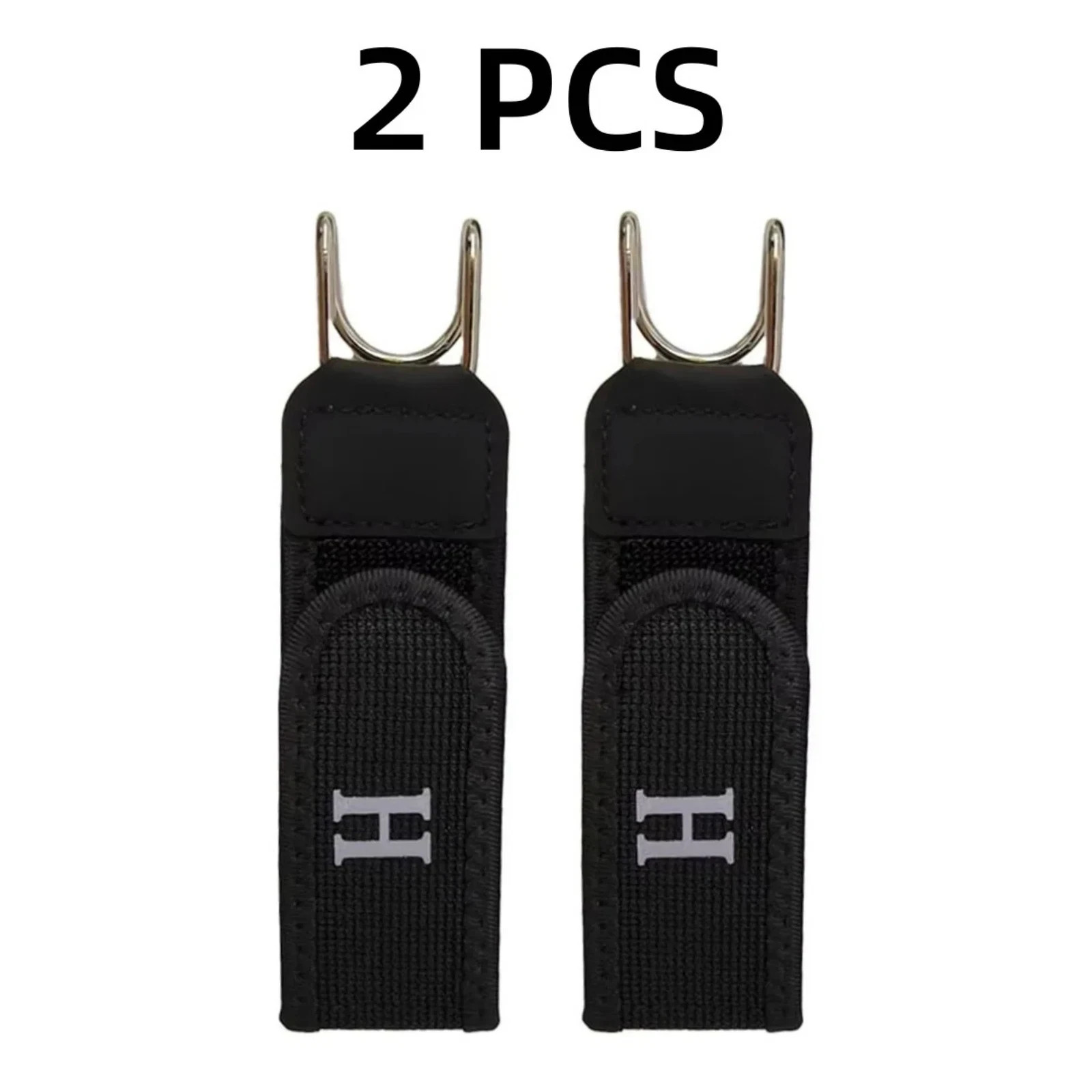 2PCS Tactical Metal Hook Elastic Belt Buckle-Less Invisible Waist Belt Closure