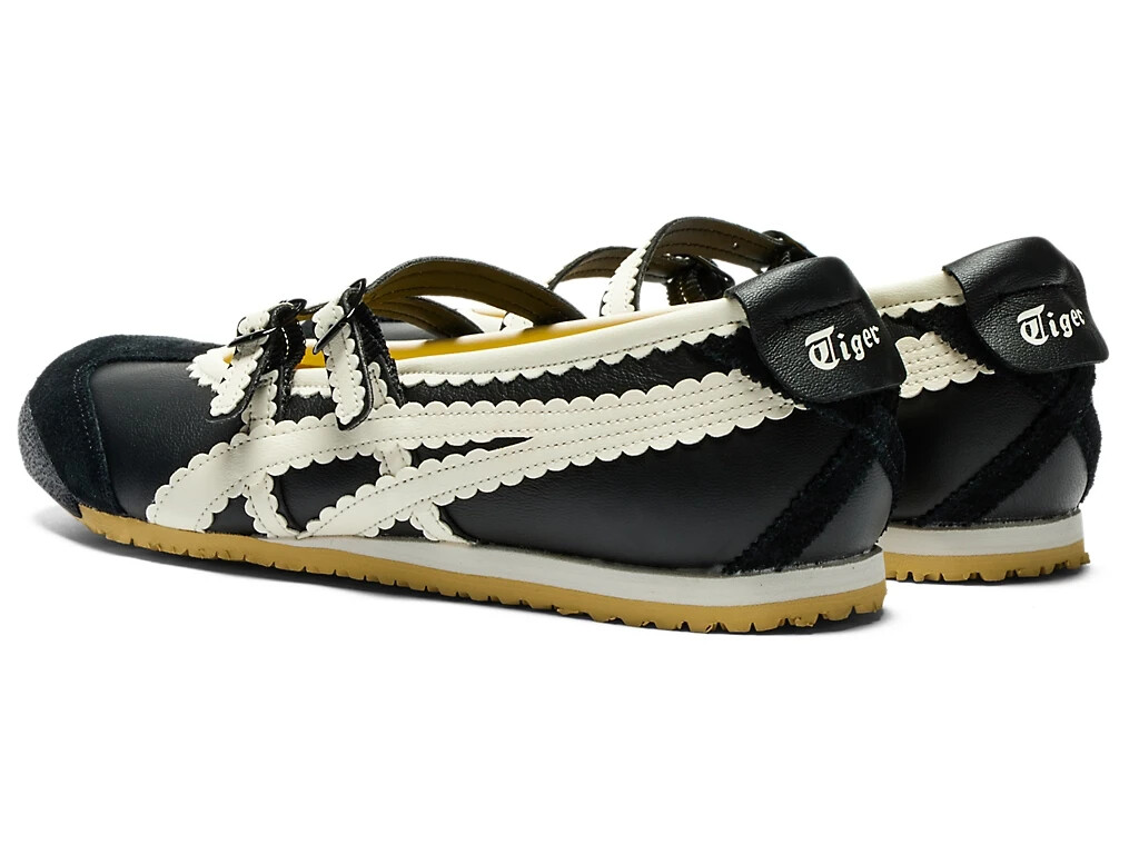 Onitsuka Tiger Mexico 66 TGRS Black White Mary Jane Shoes New w/ Box