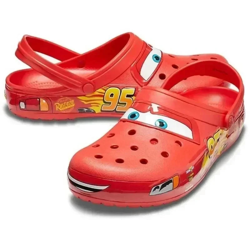 Kid’s Lightning McQueen Crocs boys girls Shoe Clog Disney C8-J3 Size **