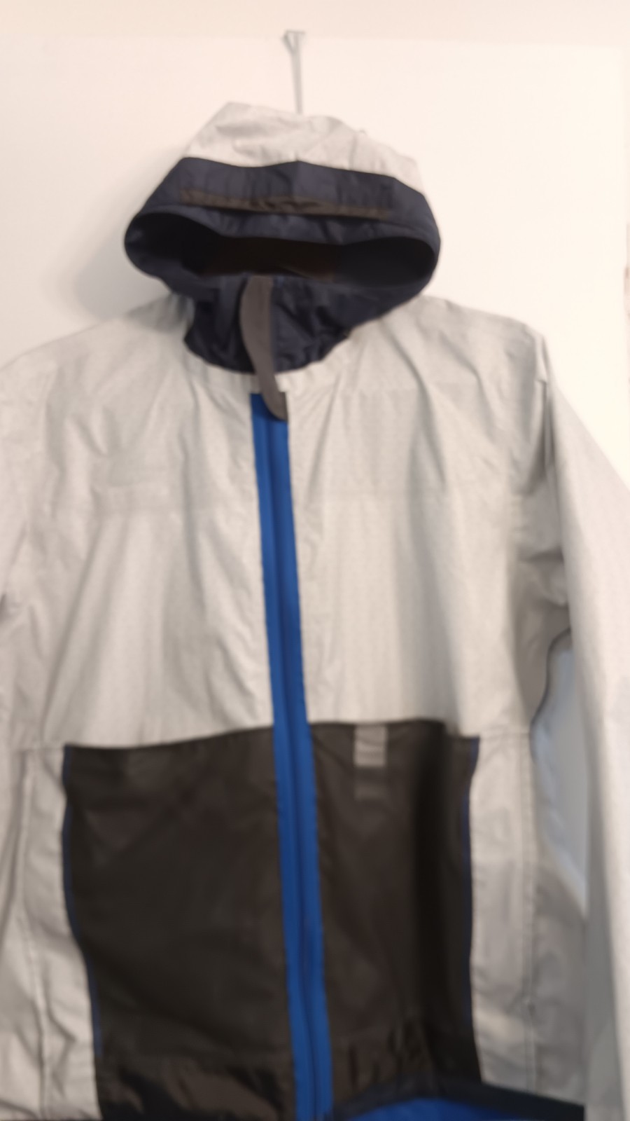 Mens The North Face Two Block Rain Jacket Hyvent 2.5L Size XL Blue & Navy