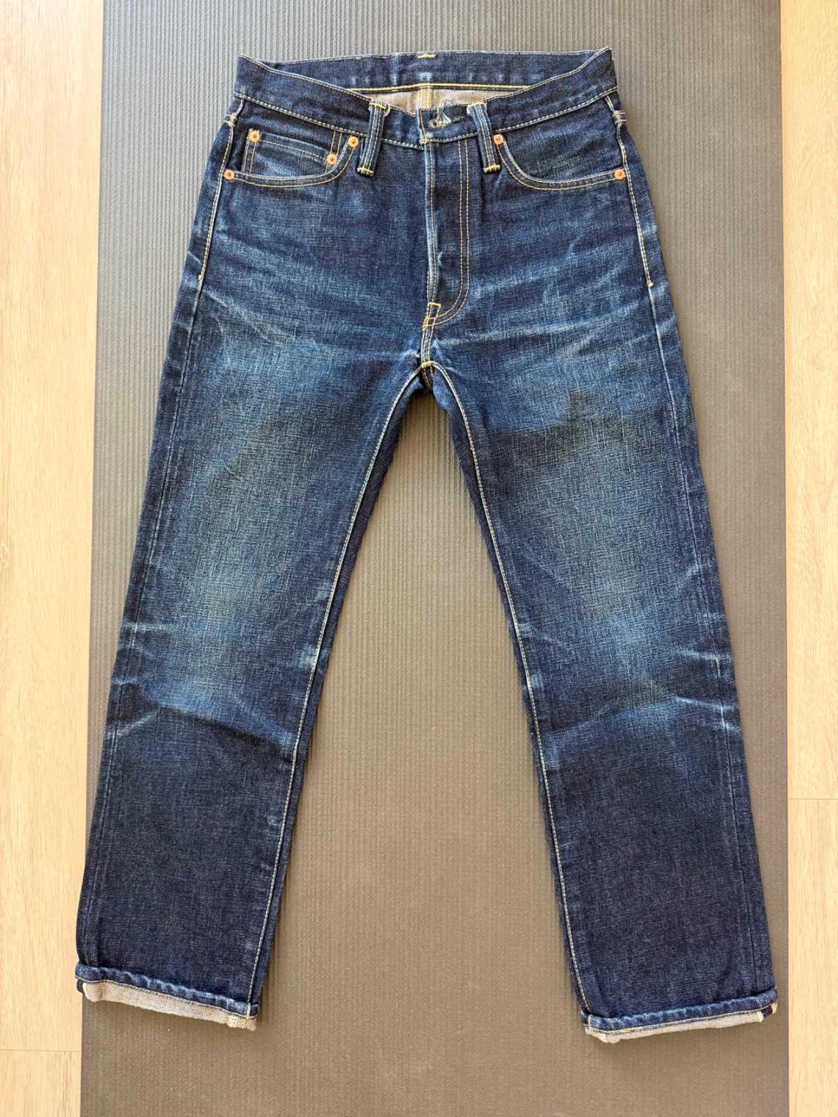 Iron Heart IH-666S-18 18oz Selvedge Jeans W29 Perfectly Faded Made in Japan