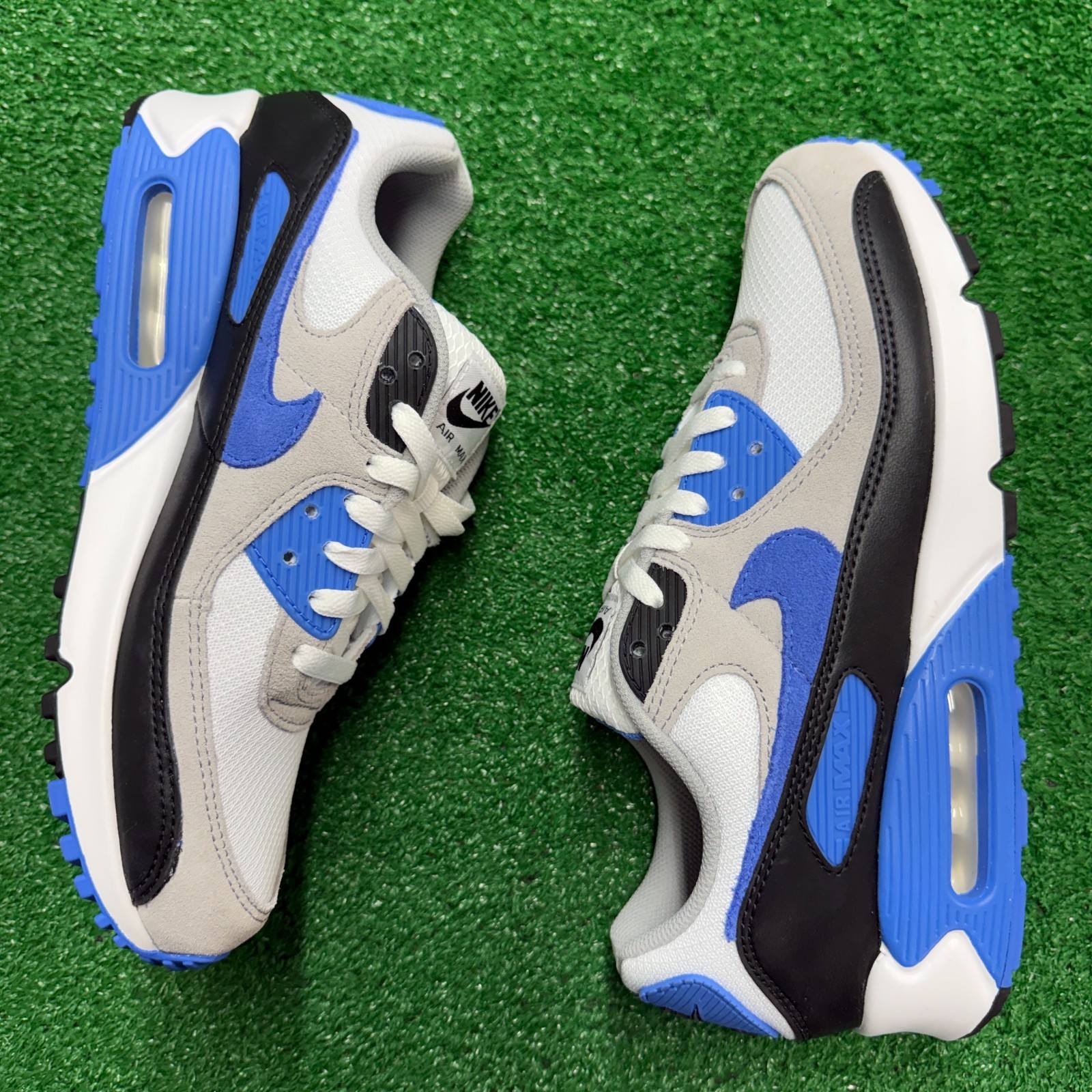 Nike Air Max 90 White Blue Crystal Mens DM0029-122 NEW Multi Sz