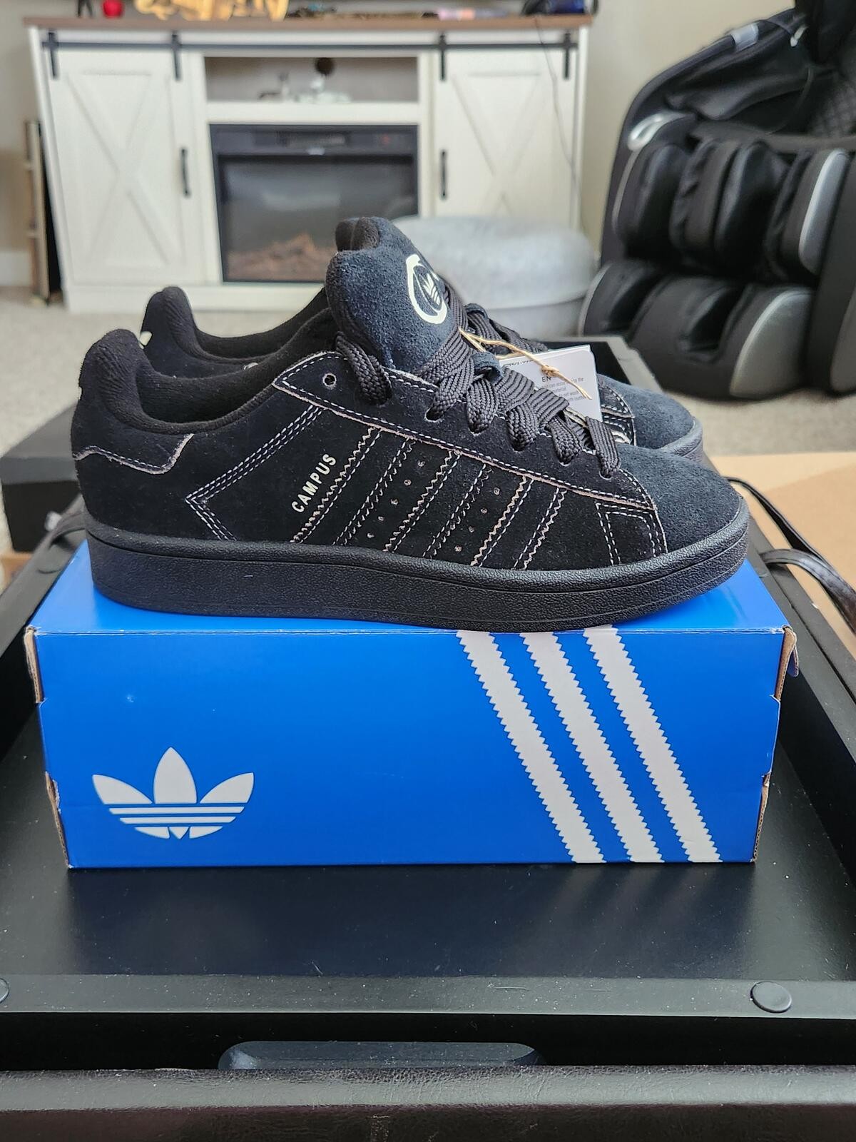 Adidas Campus 00s W Triple Black Suede Sneakers – Women’s US 6.5 – NIB